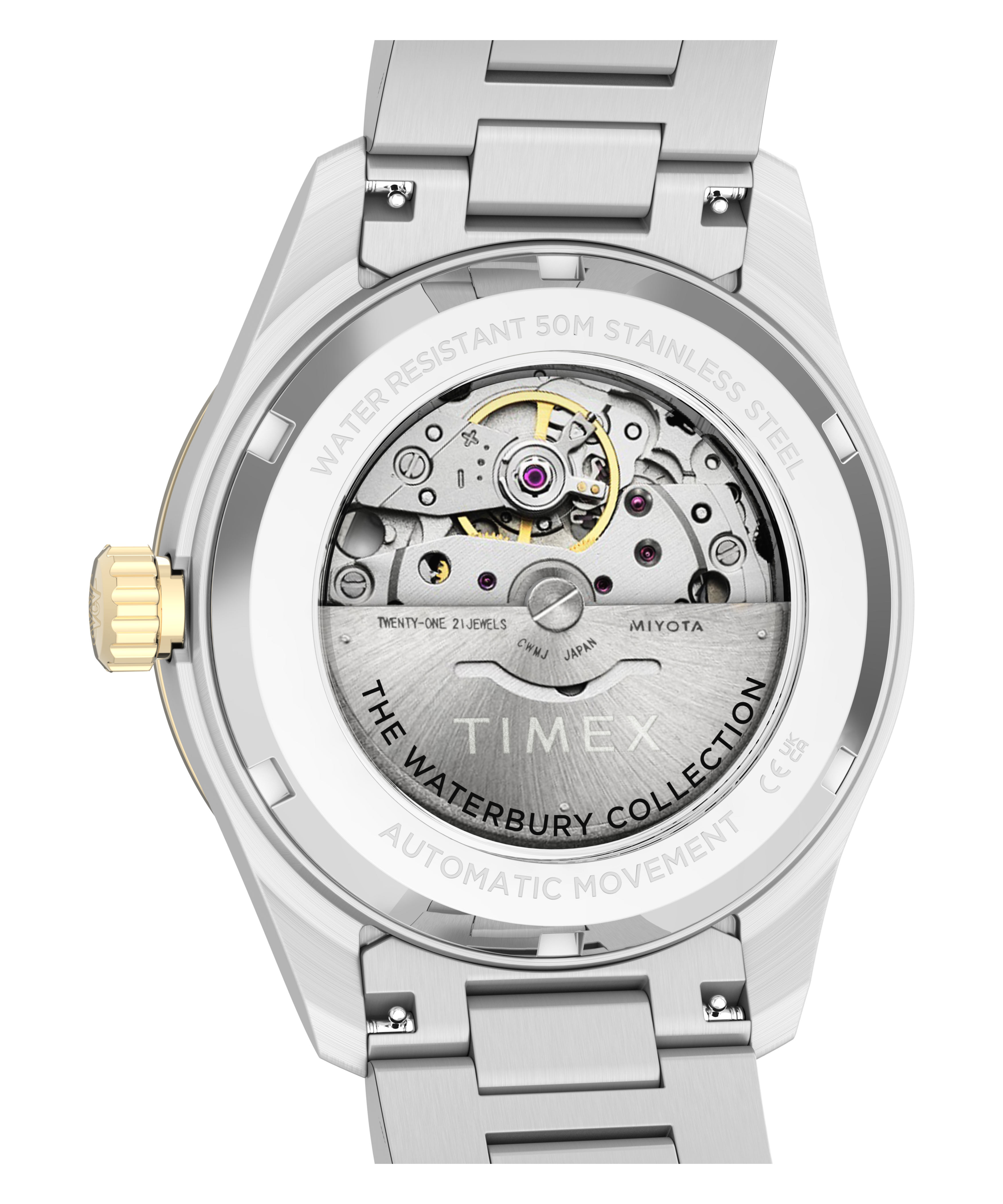 Waterbury Heritage Automatic 39mm Stainless Steel Bracelet Watch