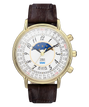 Timex 1990 Moon Phase and Calendar Dial Reissue 37mm Leather Strap Watch