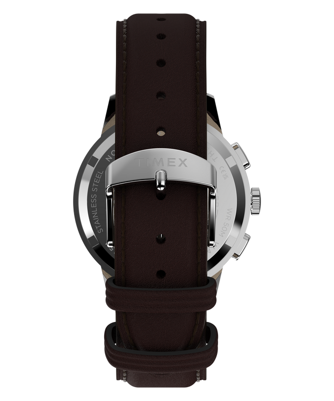 Marlin® Neo Classic Chronograph 40mm Leather Strap Watch