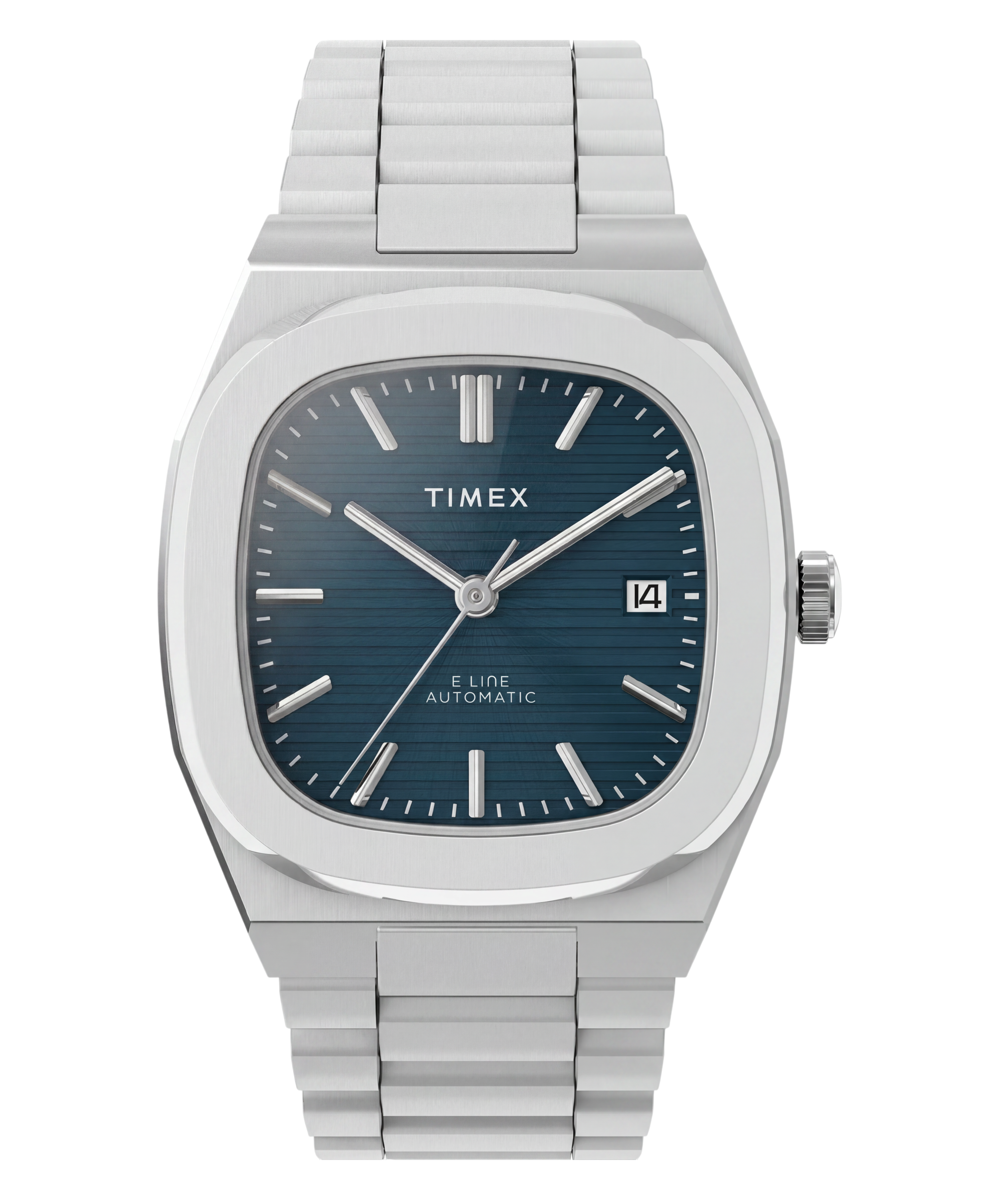 Timex® Automatic E Line 38mm Stainless Steel Bracelet Watch