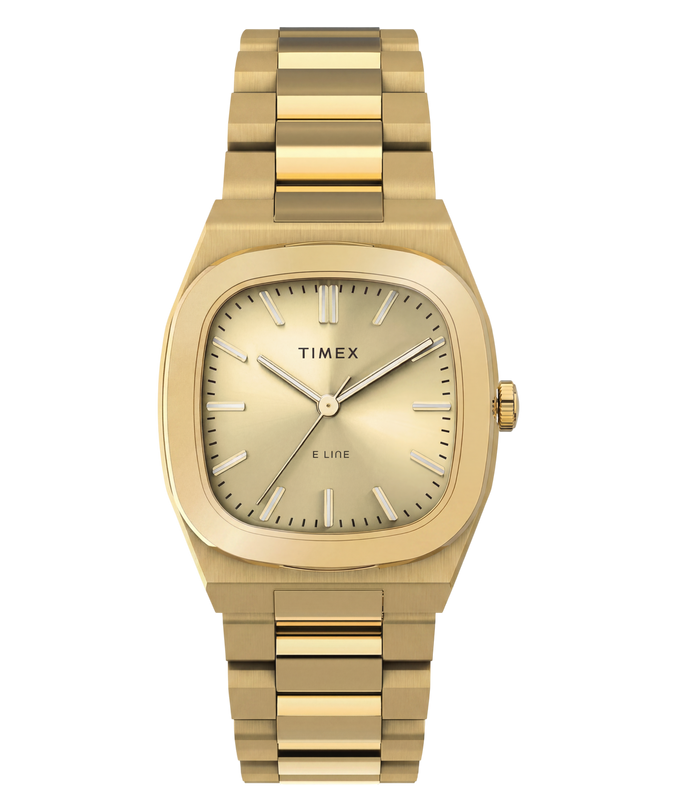 Timex® Quartz E Line 30mm Stainless Steel Bracelet Watch