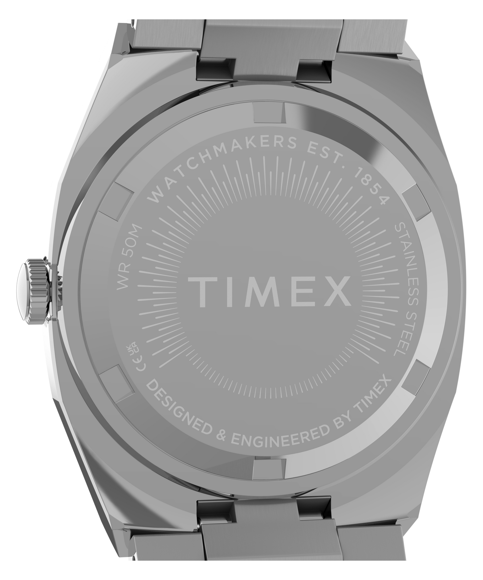 Timex® Quartz E Line 30mm Stainless Steel Bracelet Watch