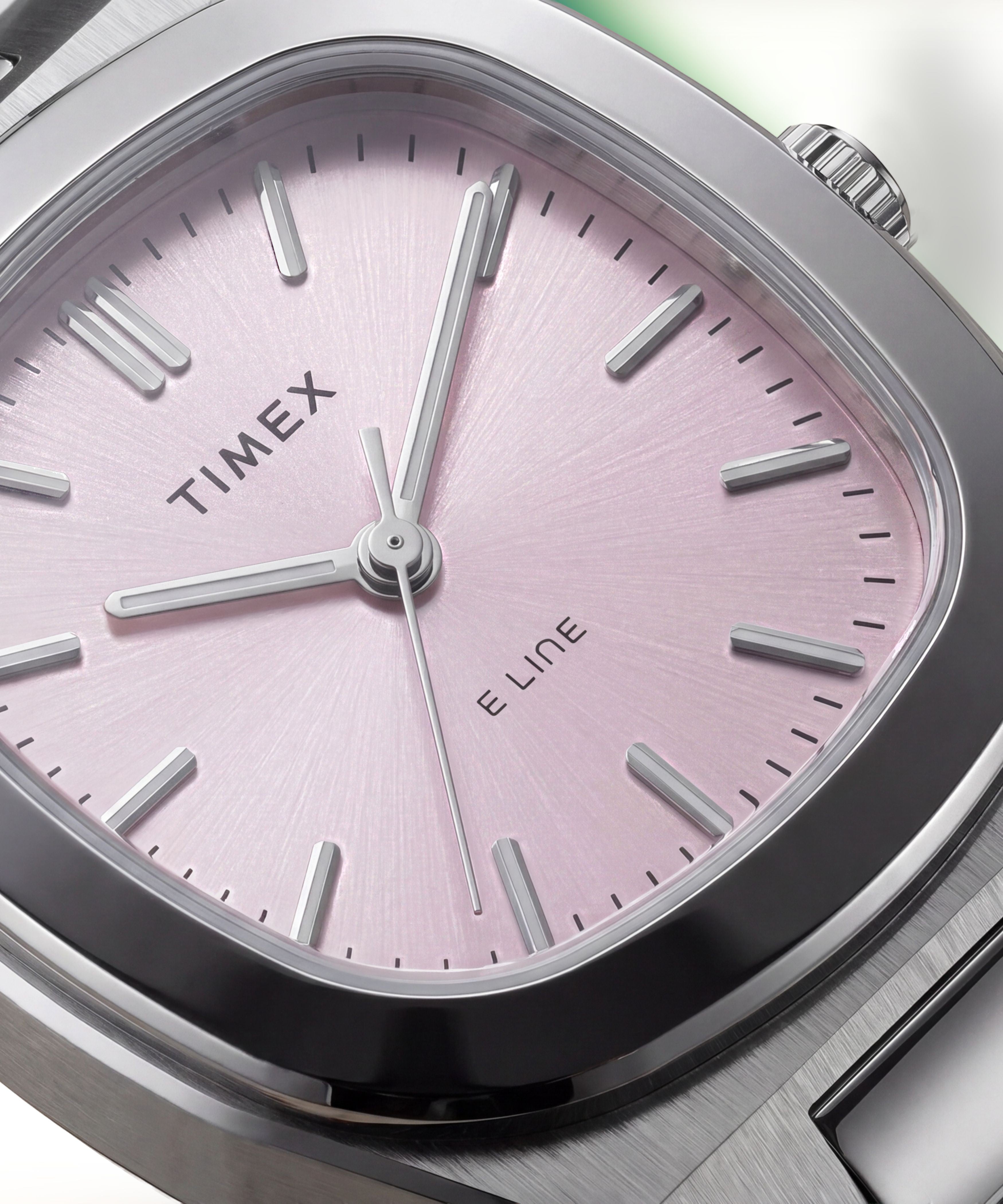 Timex® Quartz E Line 30mm Stainless Steel Bracelet Watch