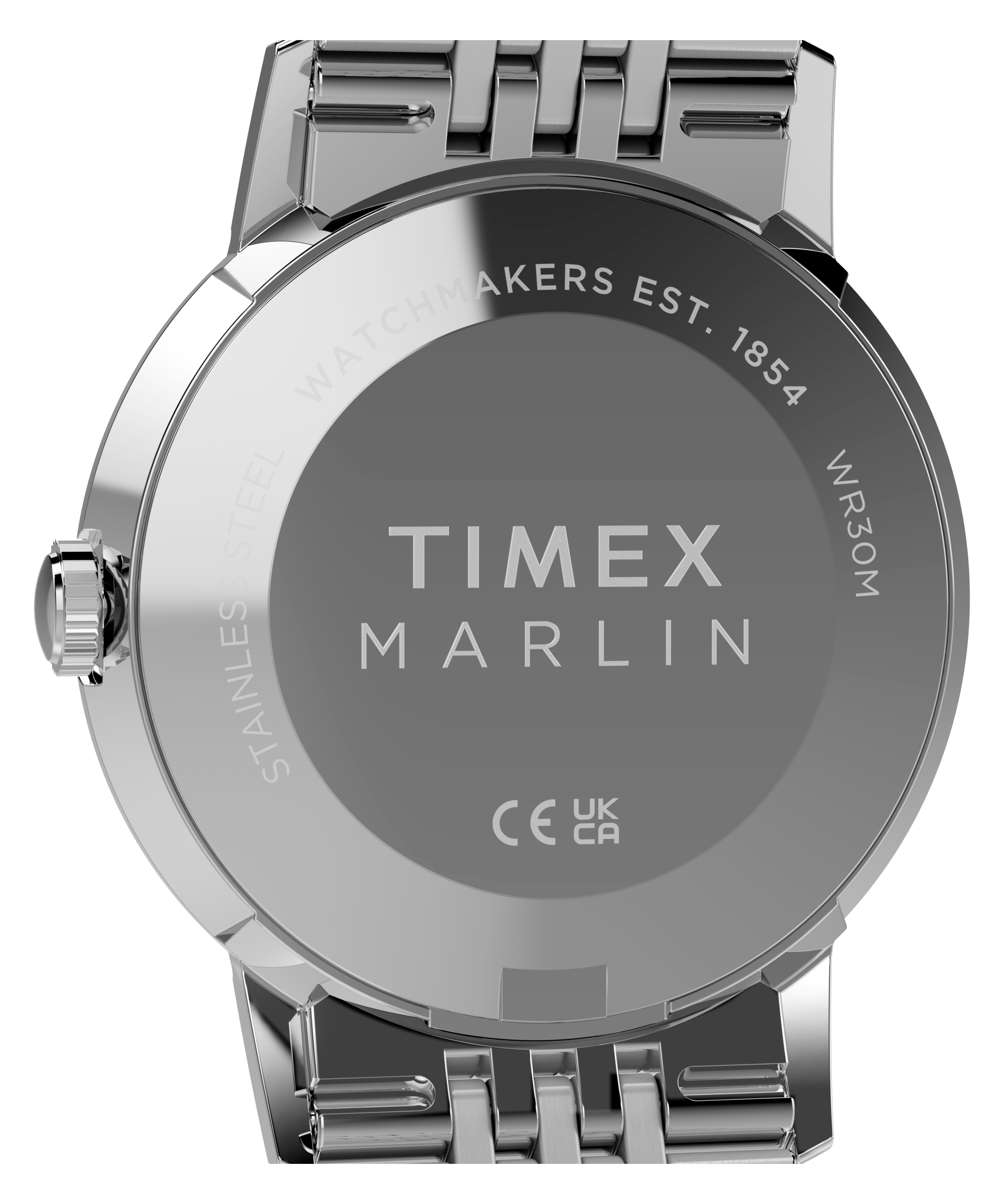 Marlin® Quartz 34mm Stainless Steel Bracelet Watch