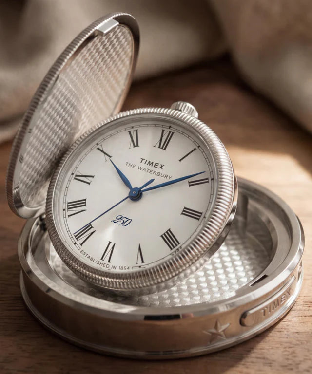 Timex Waterbury America 250 Table Clock | 49mm, Stainless Steel