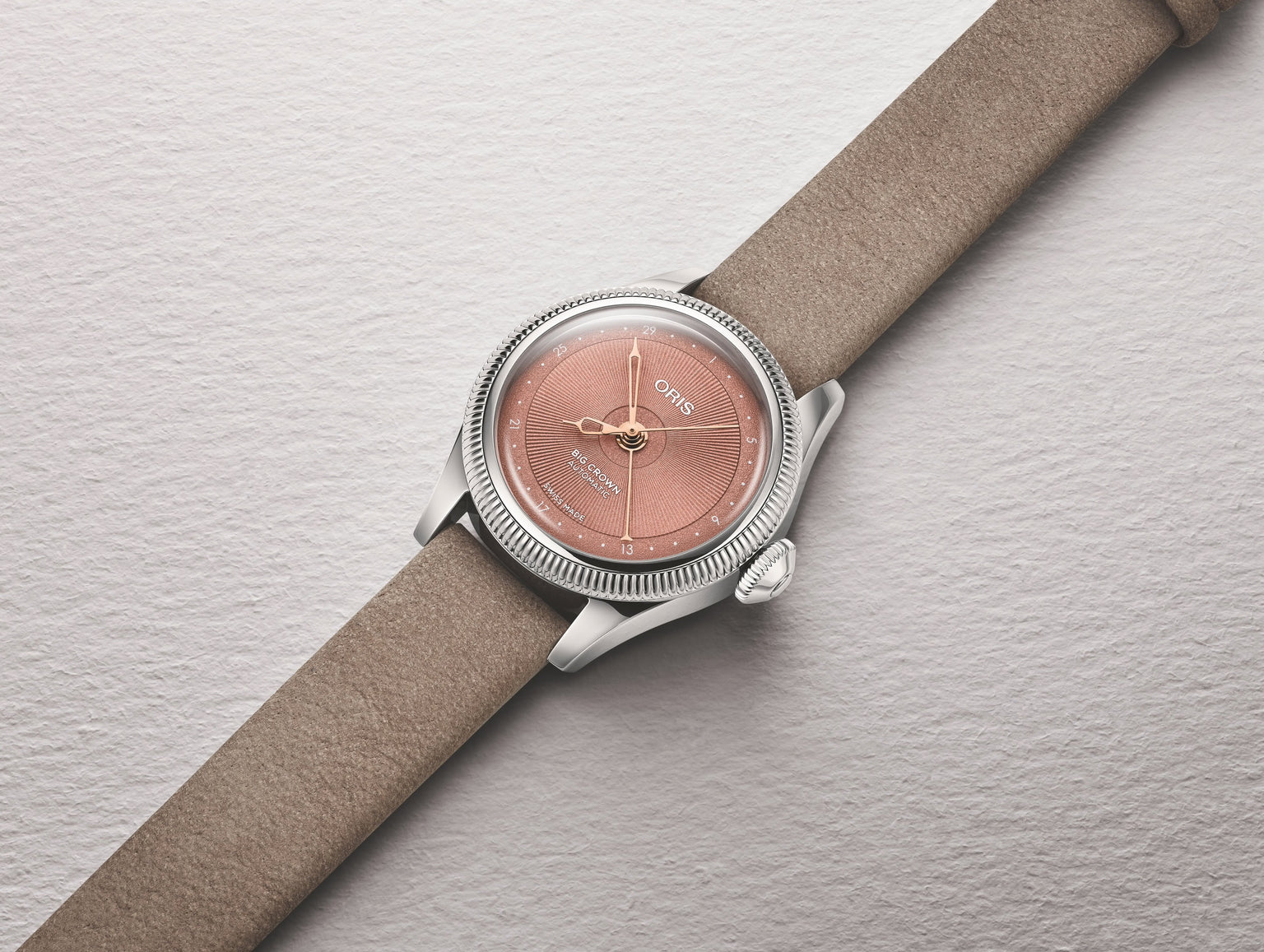 Big Crown Pointer Date | 29mm, Stainless Steel Case, Leather Strap