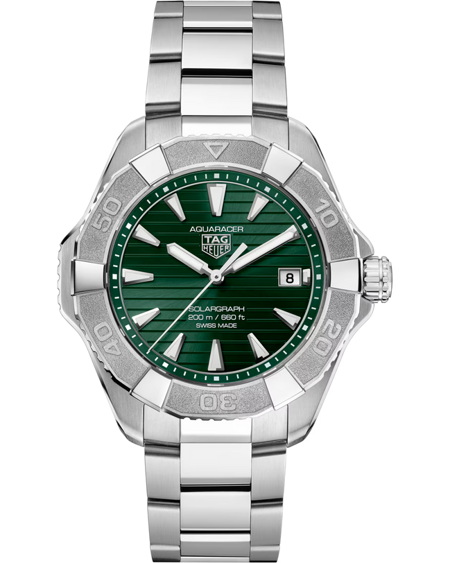 Aquaracer Professional 200 Solargraph | 40mm, Titanium, Green Dial, Men's Watch
