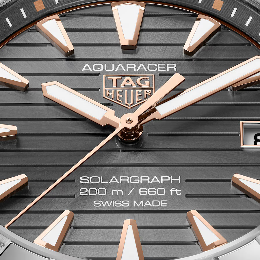Aquaracer Professional 200 Solargraph | 40mm, Titanium, Grey Dial, Men's Watch