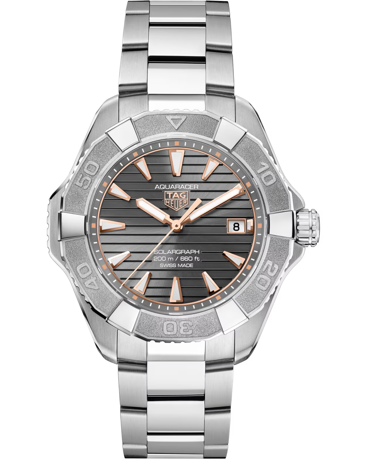 Aquaracer Professional 200 Solargraph | 40mm, Titanium, Grey Dial, Men's Watch