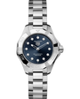 Aquaracer Professional 100 Solargraph | 28mm, Steel, Blue Dial, Womens Watch