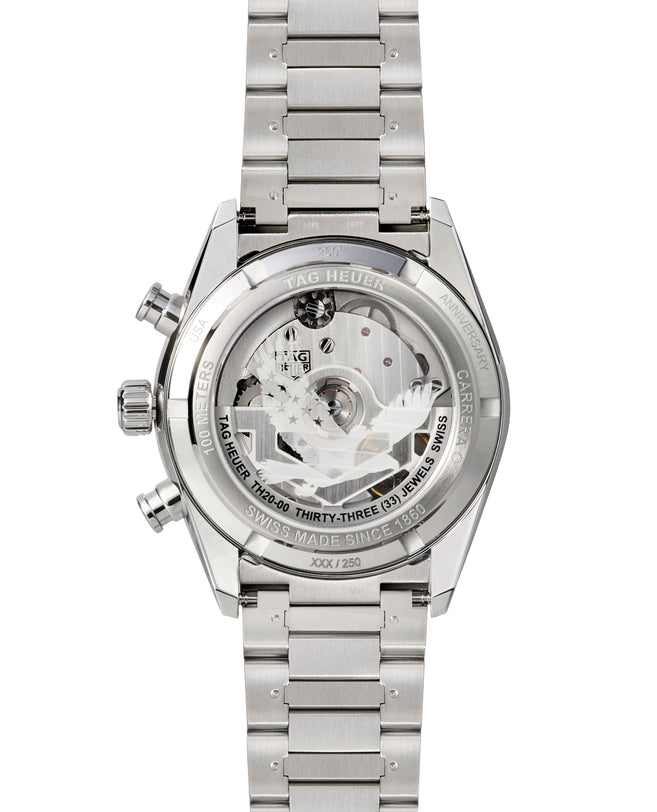 Carrera Chronograph 250 US Anniversary Limited Edition | 42mm, Stainless Steel, Men's Watch