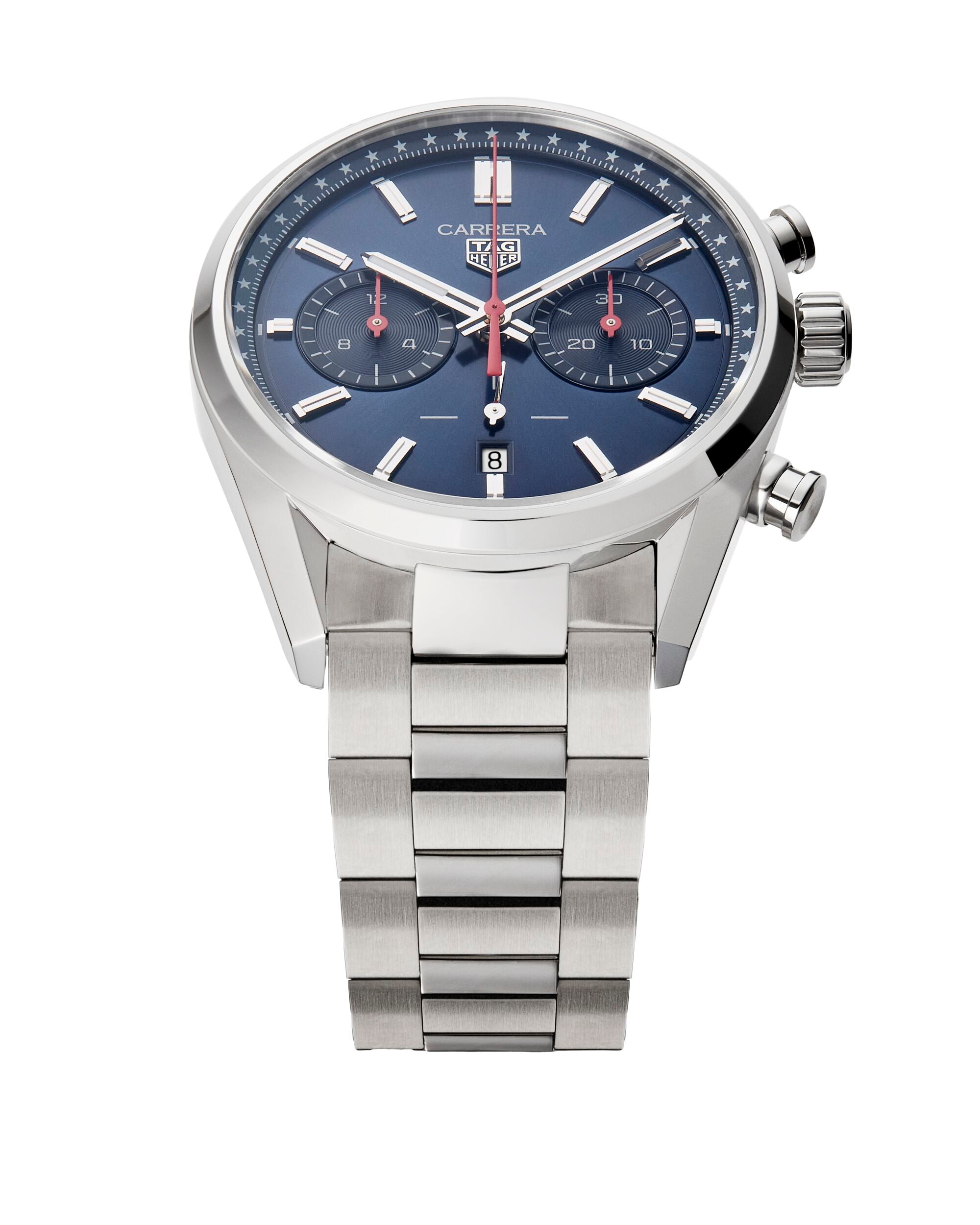 Carrera Chronograph 250 US Anniversary Limited Edition | 42mm, Stainless Steel, Men's Watch
