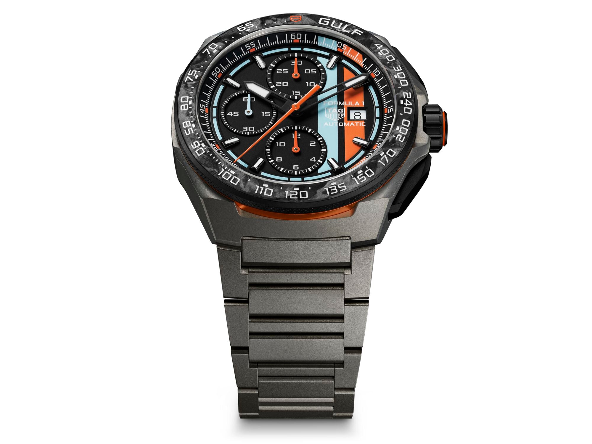 新品電池/TAG HEUER プロフェッショナル 200M フォーミュラ 時計 Formula 1 Chronograph x Gulf |