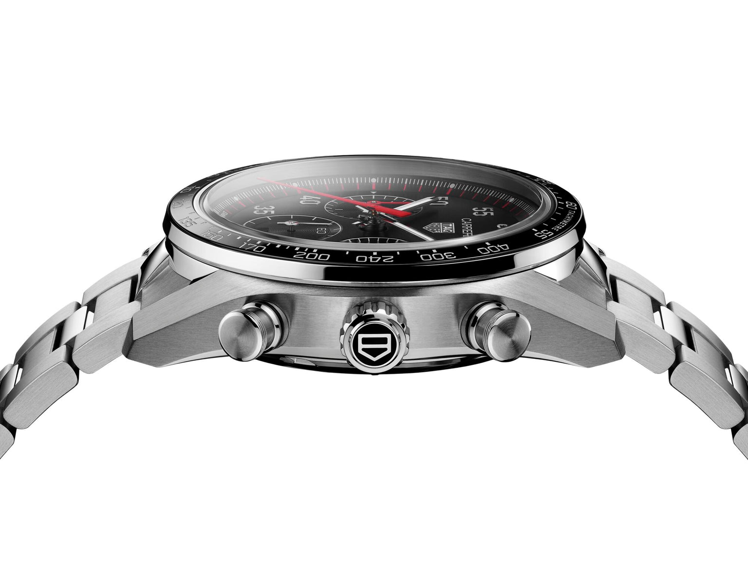 Carrera Chronograph Sport Opalin Black | 42mm, Stainless Steel, Men's Watch
