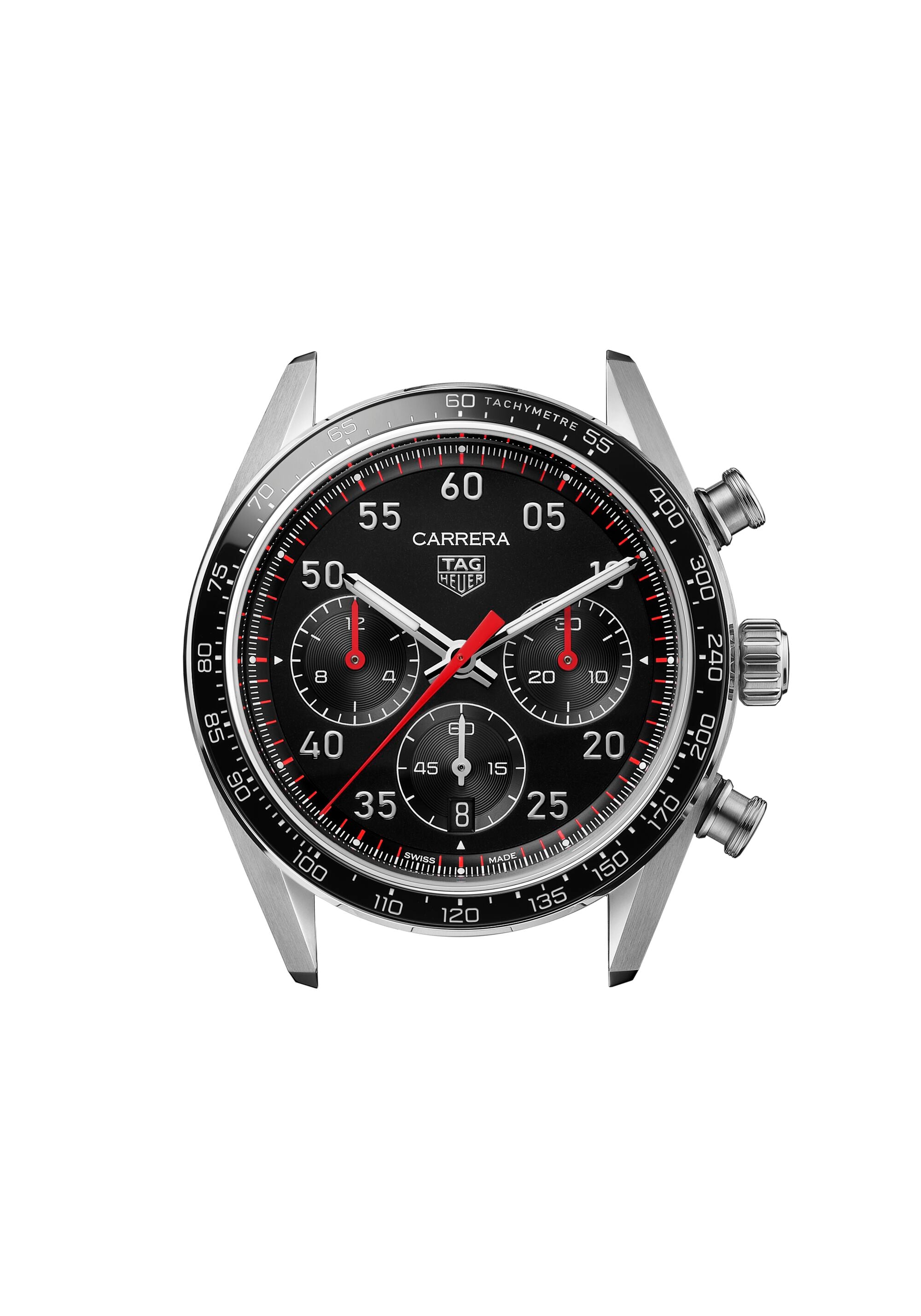 Carrera Chronograph Sport Opalin Black | 42mm, Stainless Steel, Men's Watch