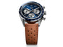 Carrera Chronograph Sport Blue | 42mm, Brown Leather, Men's Watch
