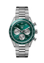 Carrera Chronograph Sport Sunray Brushed Green | 42mm, Stainless Steel, Men's Watch