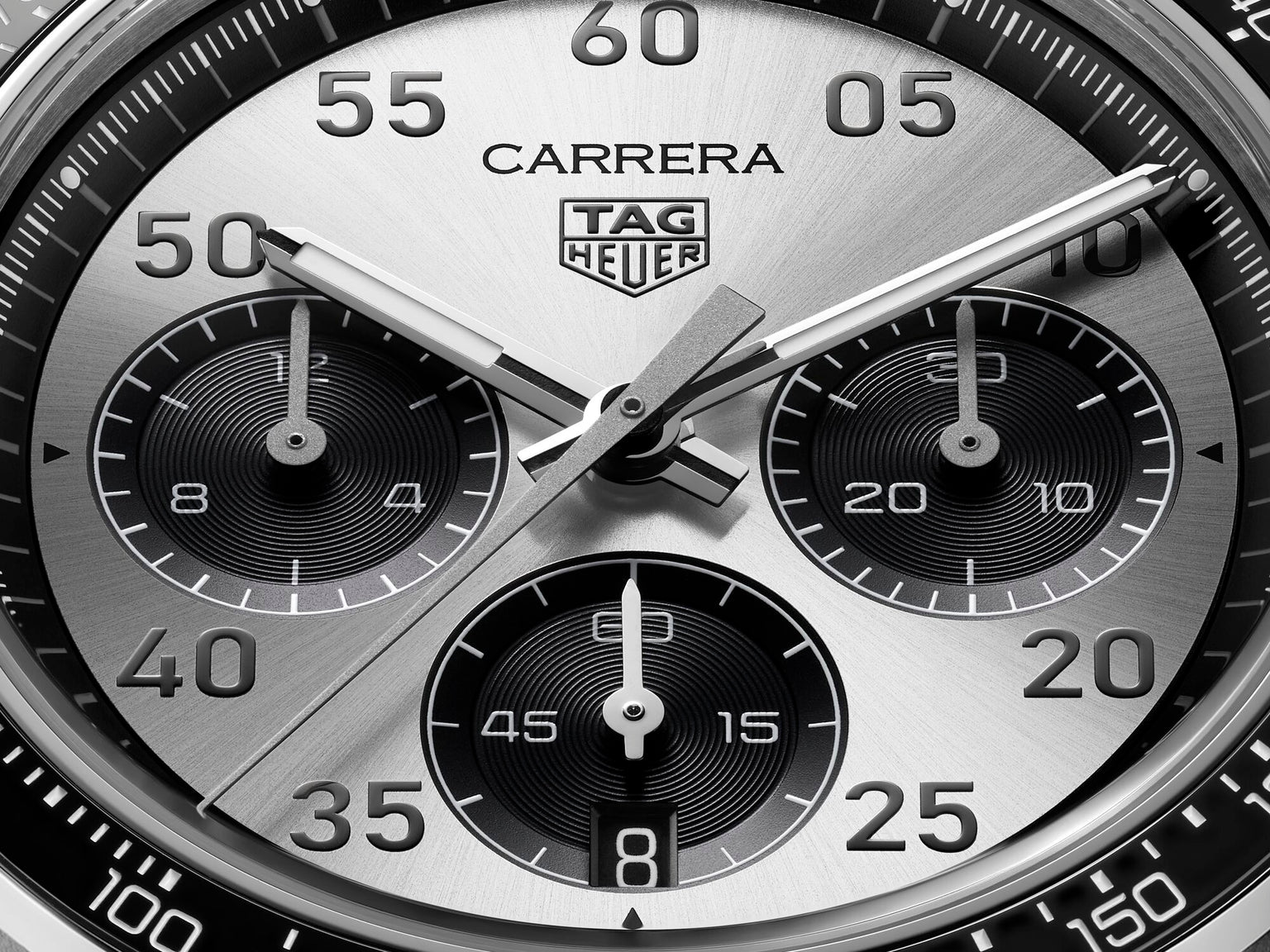 Carrera Chronograph Sport Sunray Brushed Silver | 42mm, Stainless Steel, Men's Watch