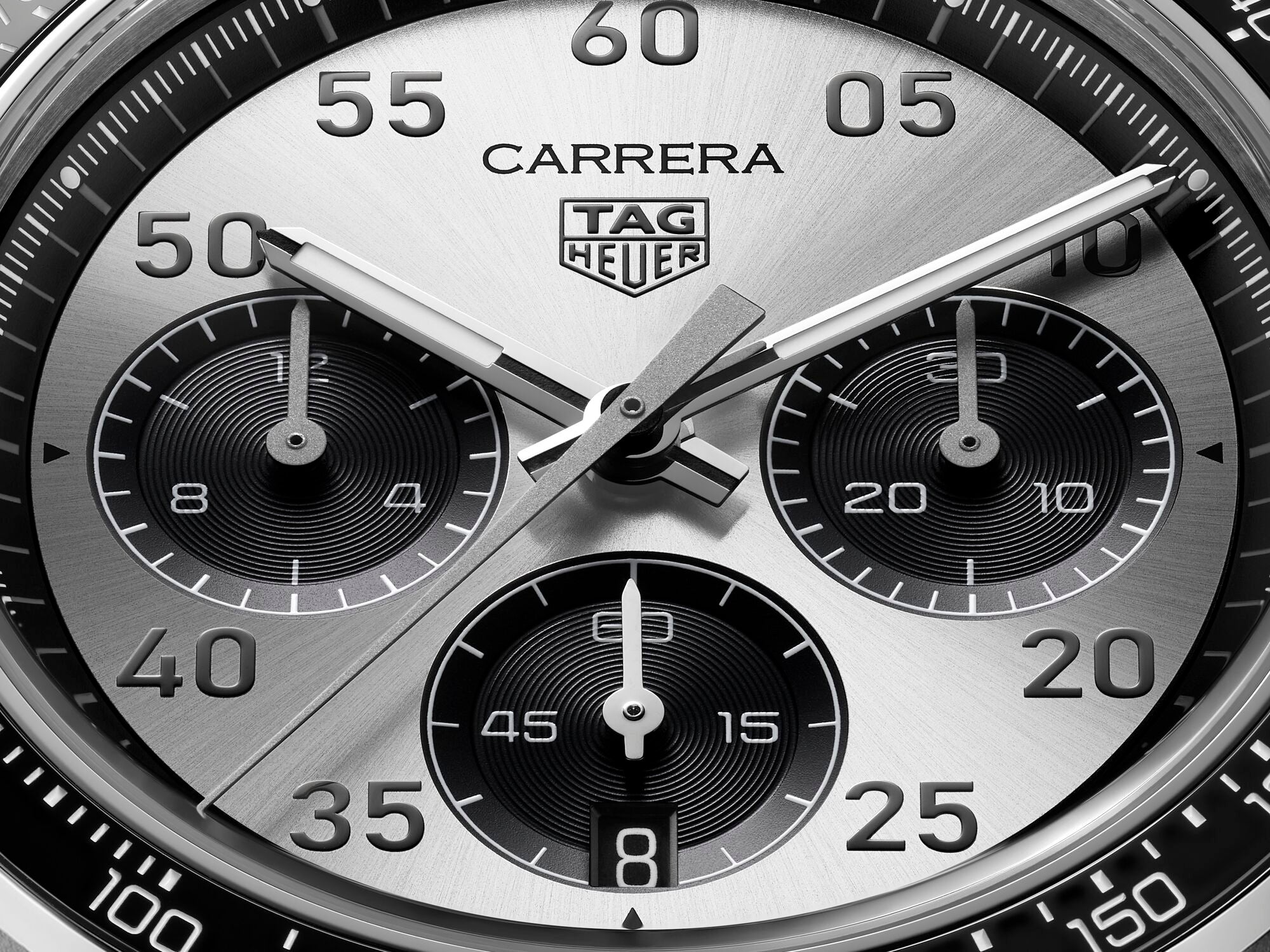 Carrera Chronograph Sport Sunray Brushed Silver | 42mm, Stainless Steel, Men's Watch