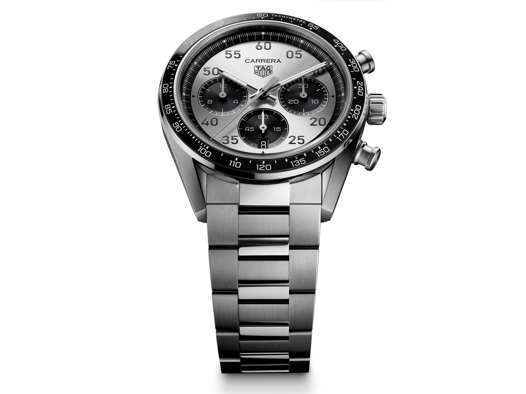 Carrera Chronograph Sport Sunray Brushed Silver | 42mm, Stainless Steel, Men's Watch