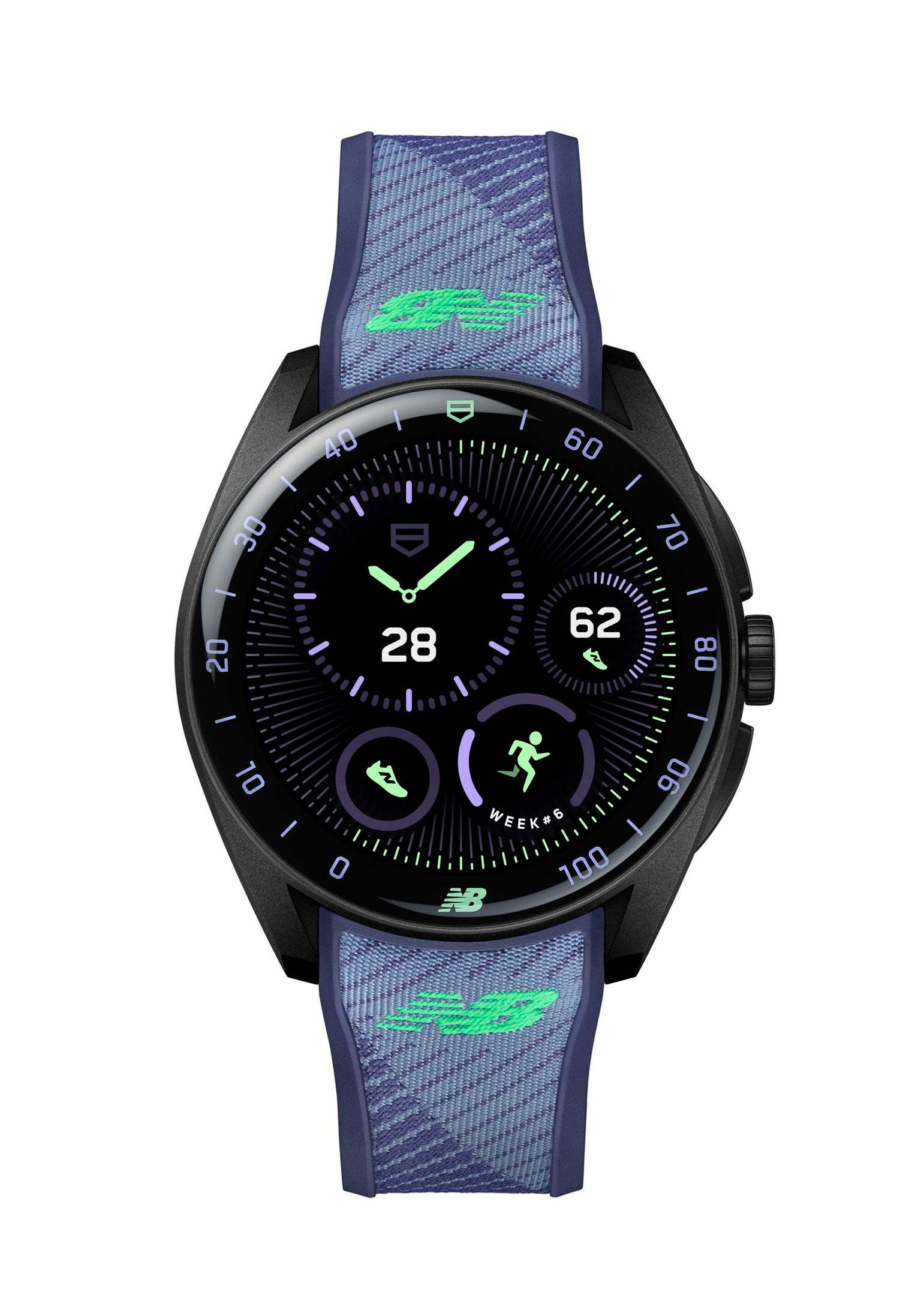 Face of Connected TAG Heuer watch limited edition for New Balance