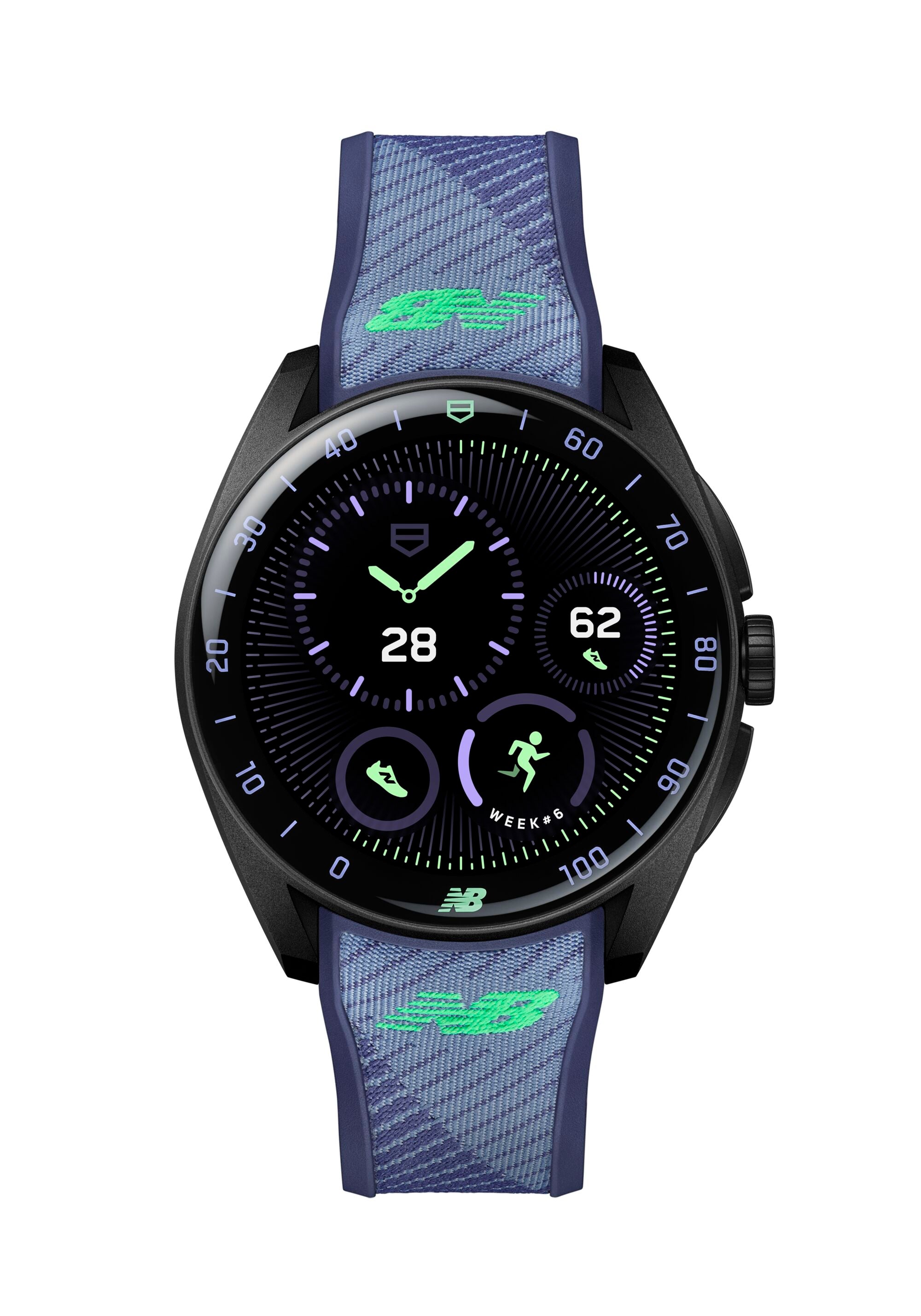 Face of Connected TAG Heuer watch limited edition for New Balance