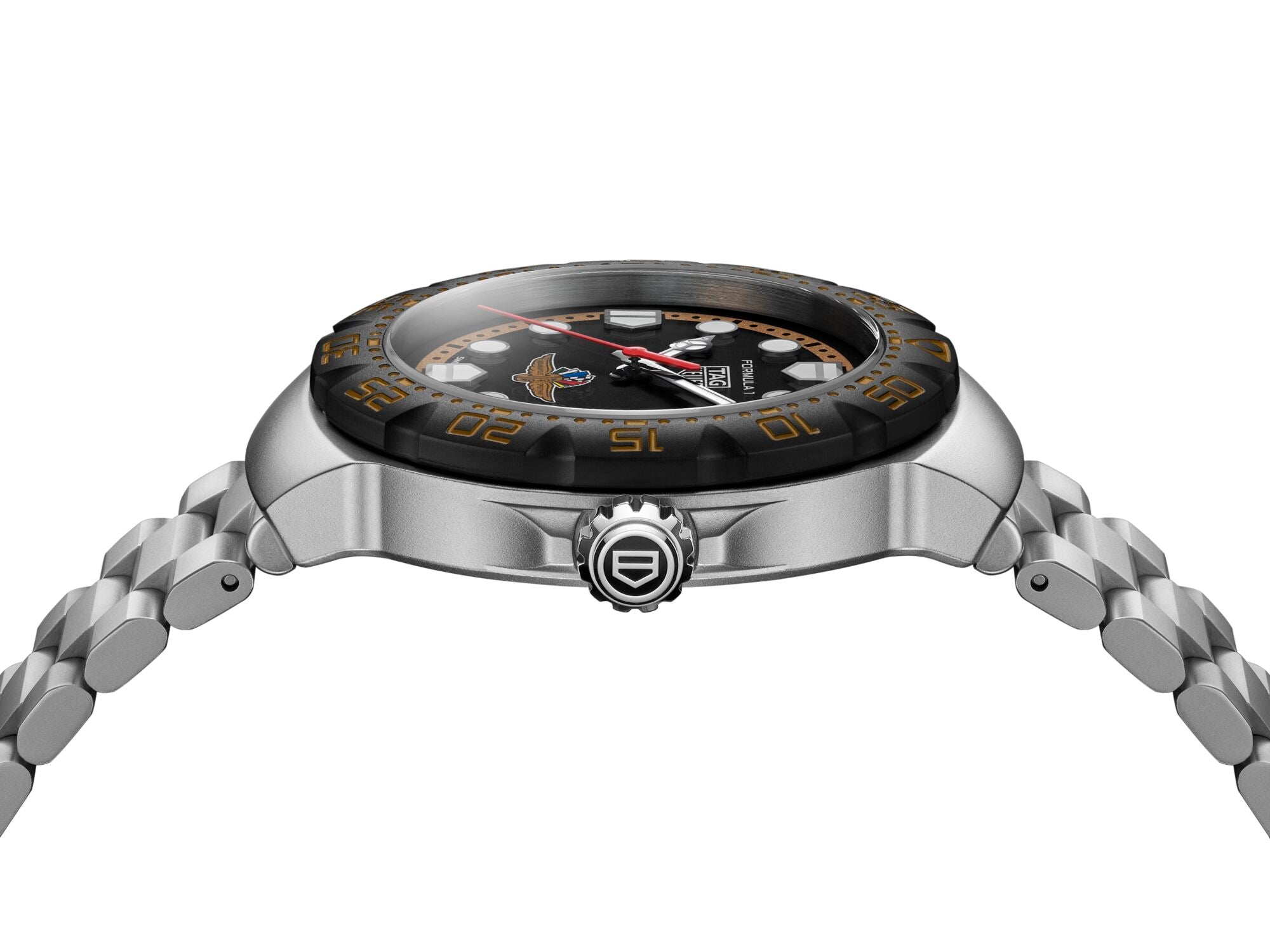 TAG Heuer Formula 1 Solargraph x Indy 500 38mm Steel Black