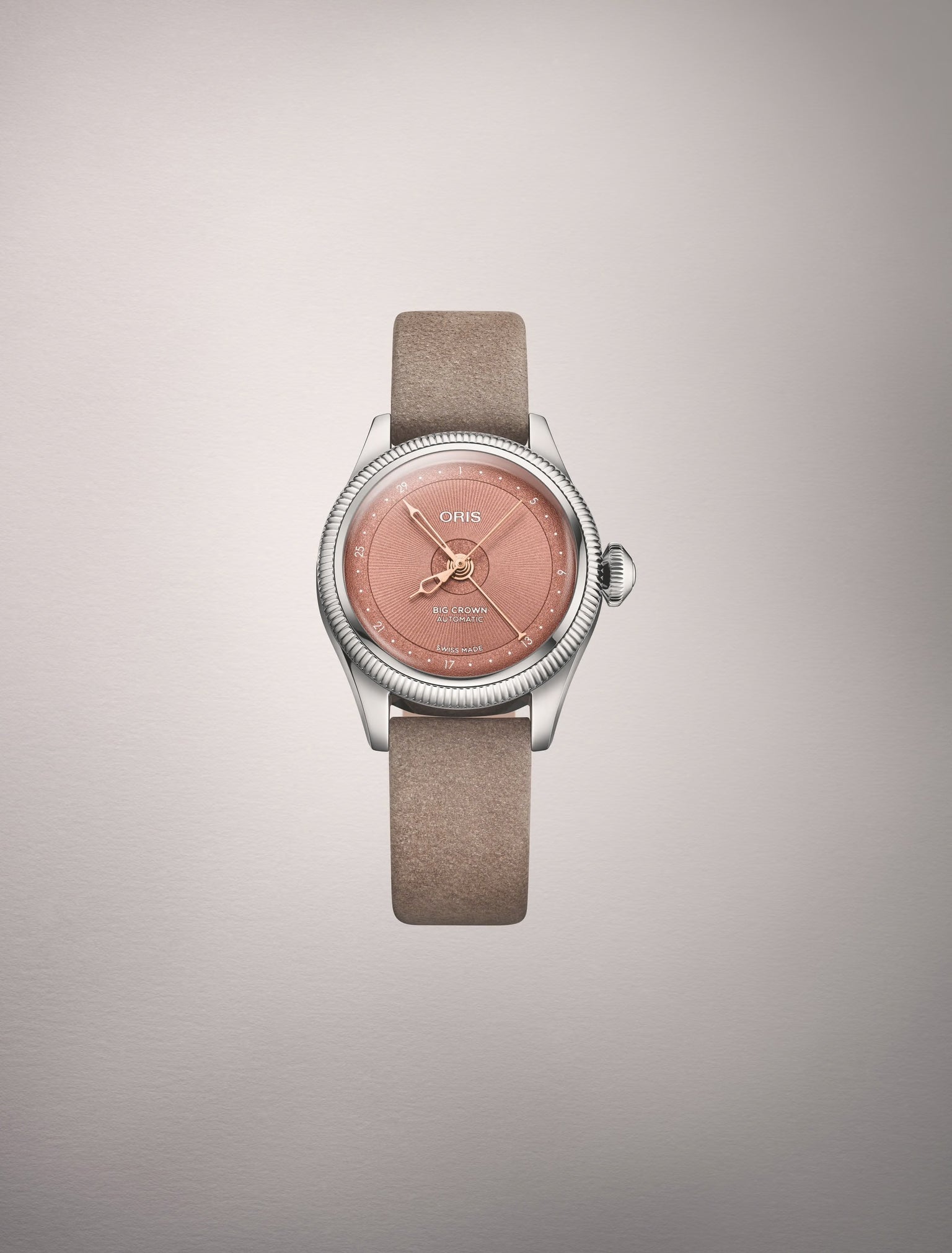 Big Crown Pointer Date | 29mm, Stainless Steel Case, Leather Strap