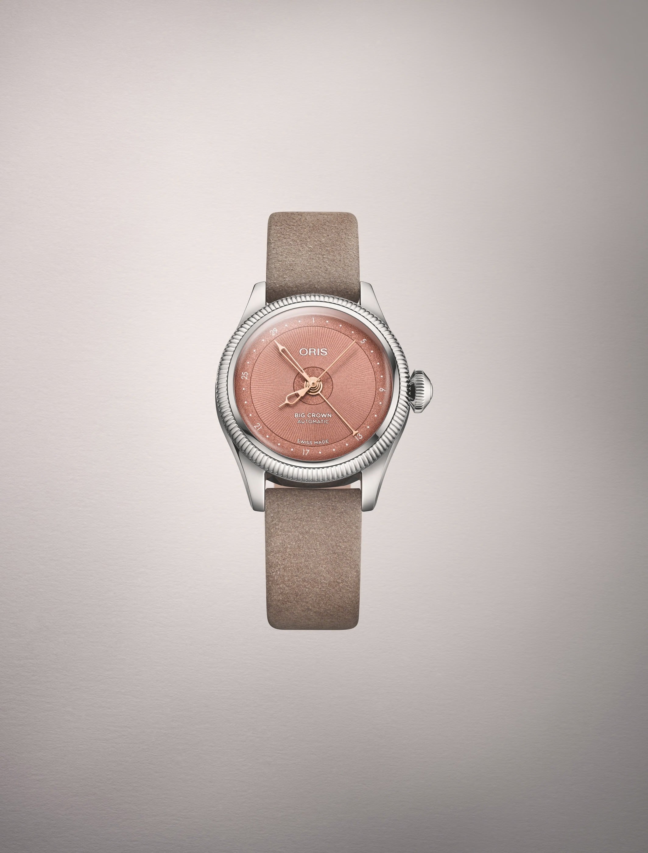 Big Crown Pointer Date | 29mm, Stainless Steel Case, Leather Strap