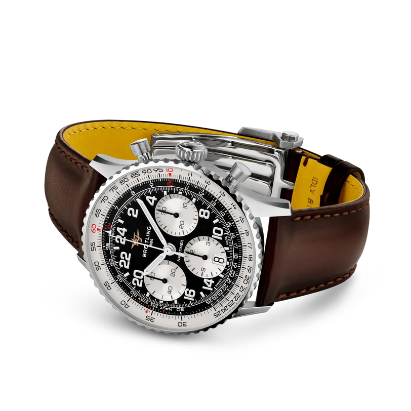 Navitimer B02 Chronograph 41 Cosmonaute | 41mm, Brown Leather