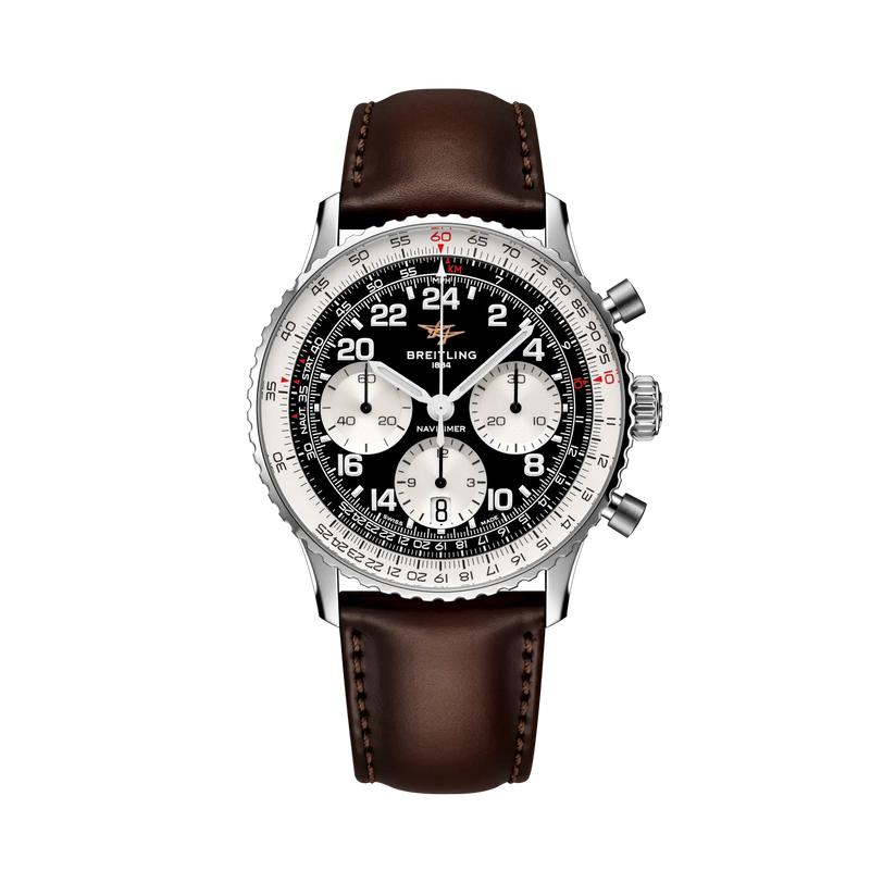 Navitimer B02 Chronograph 41 Cosmonaute | 41mm, Brown Leather