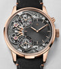 Mirrored Force Resonance First Edition | 43mm, 18K Rose Gold, Leather, Black Dial