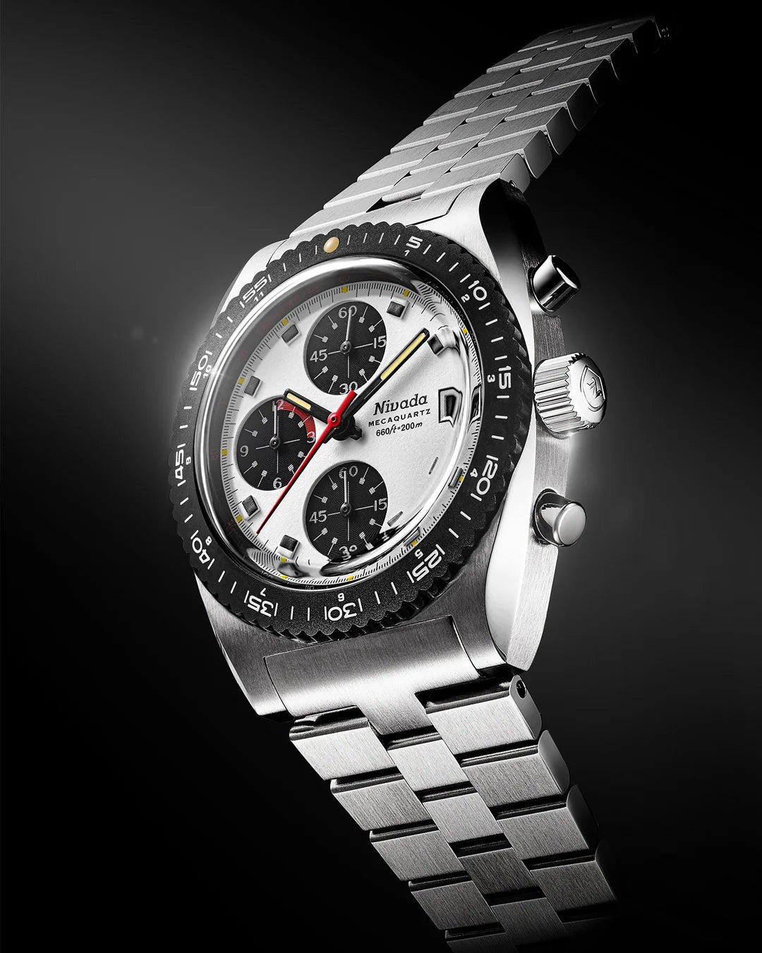 Autochron Panda Mecaquartz | 38mm, Stainless Steel