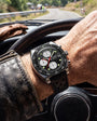 Autochron Reverse Panda Mecaquartz | 38mm, Stainless Steel and Leather