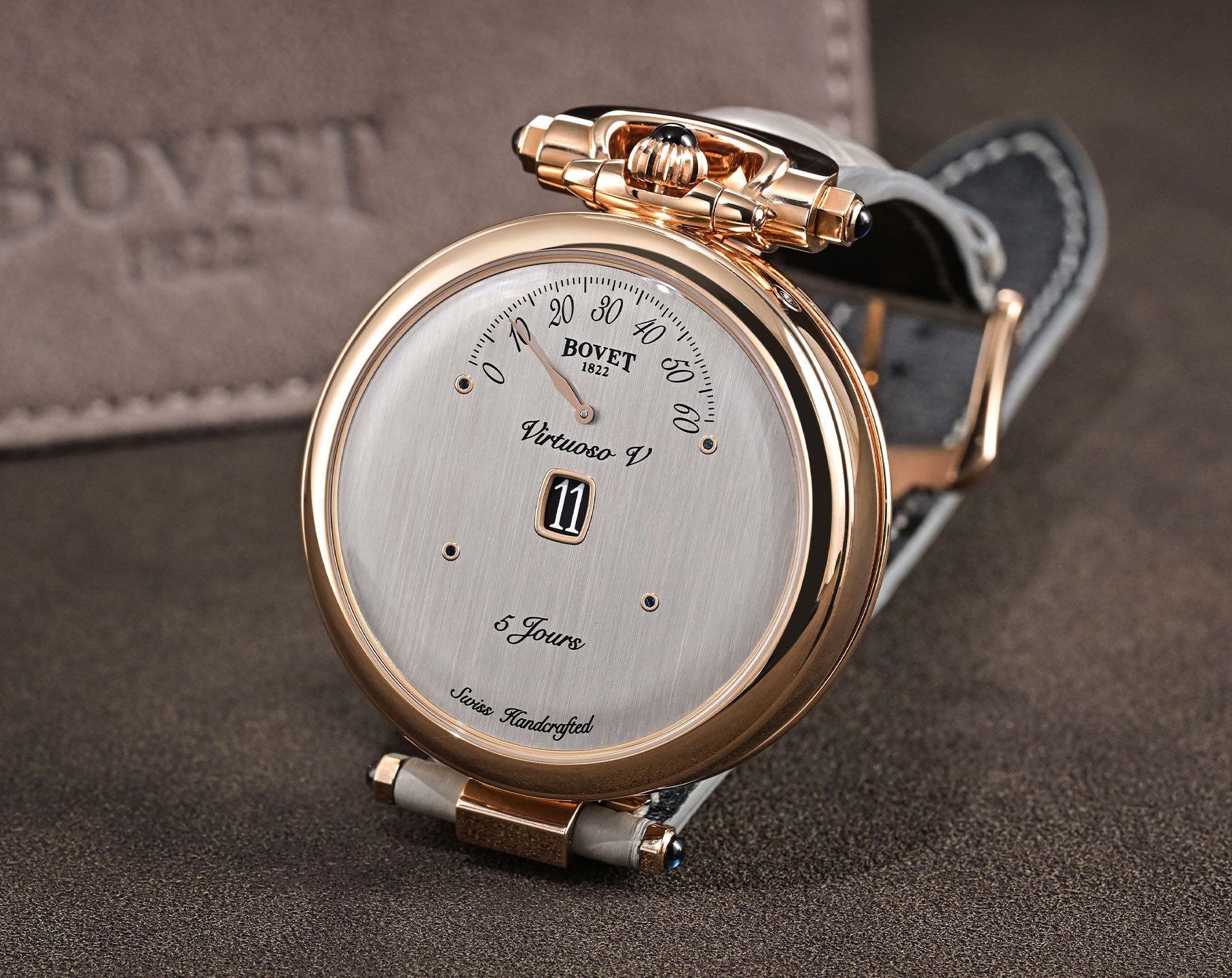 Virtuoso V Grey | 43.5mm, Rose Gold, Men's Watch
