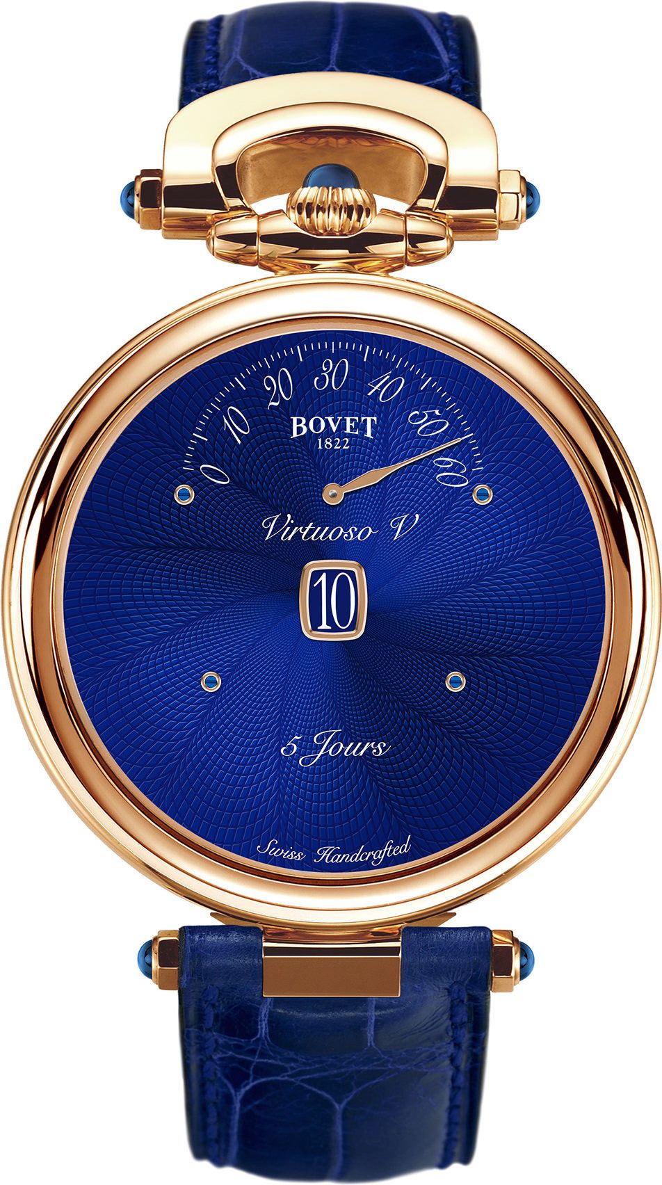 Virtuoso V Blue | 43.5mm, Leather Strap, Men's Watch