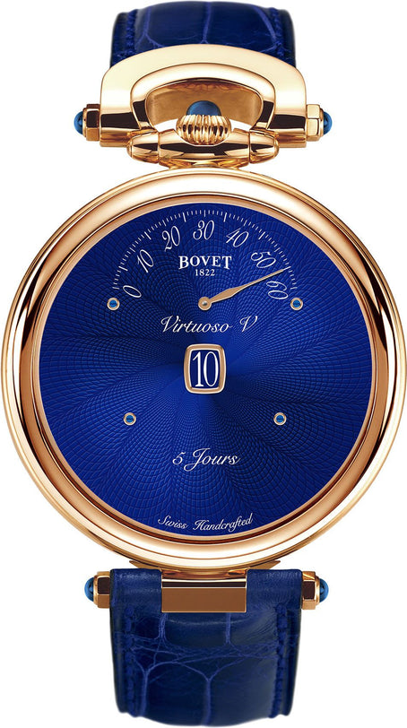 Virtuoso V Blue | 43.5mm, Leather Strap, Men's Watch