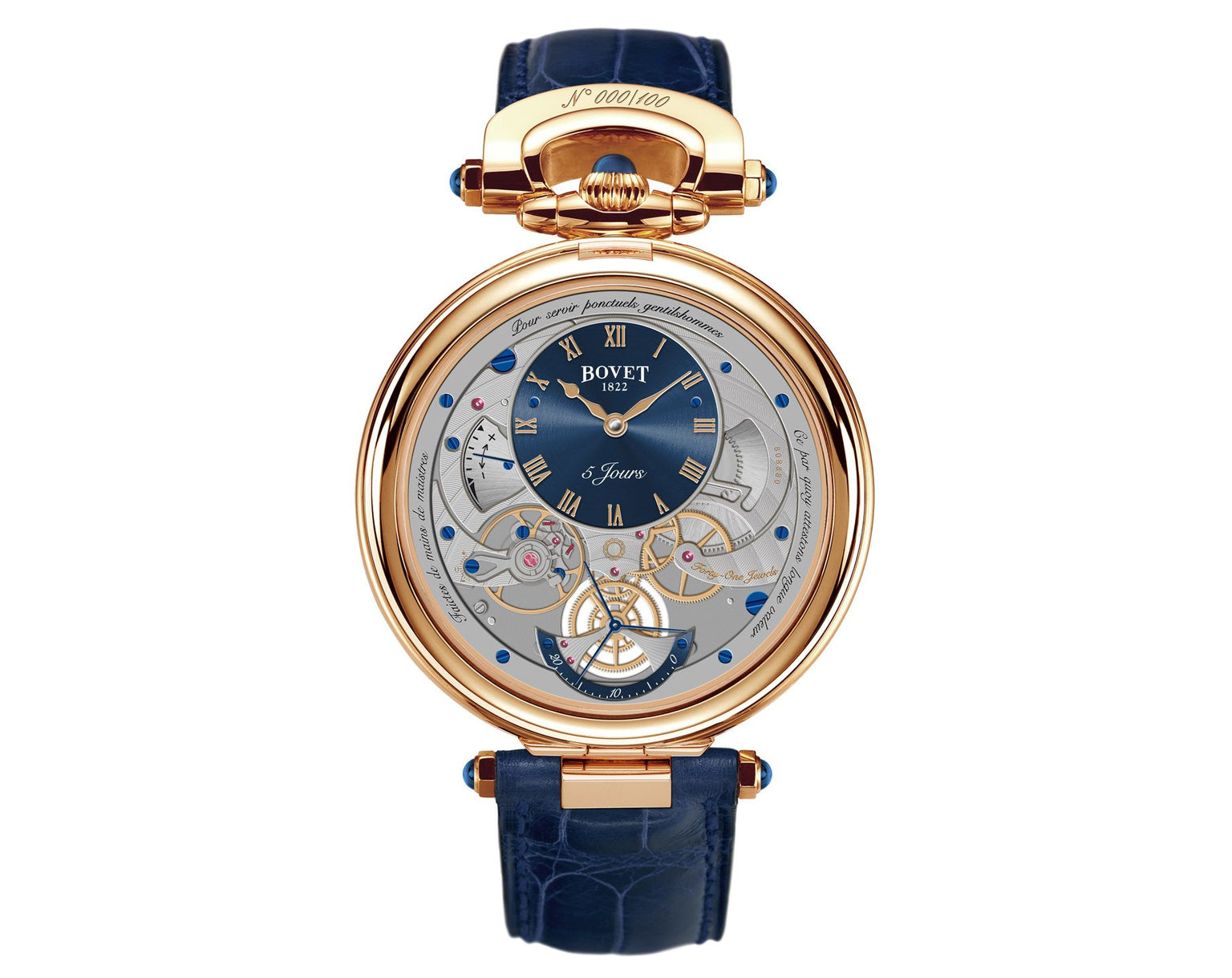 Virtuoso V Blue | 43.5mm, Leather Strap, Men's Watch