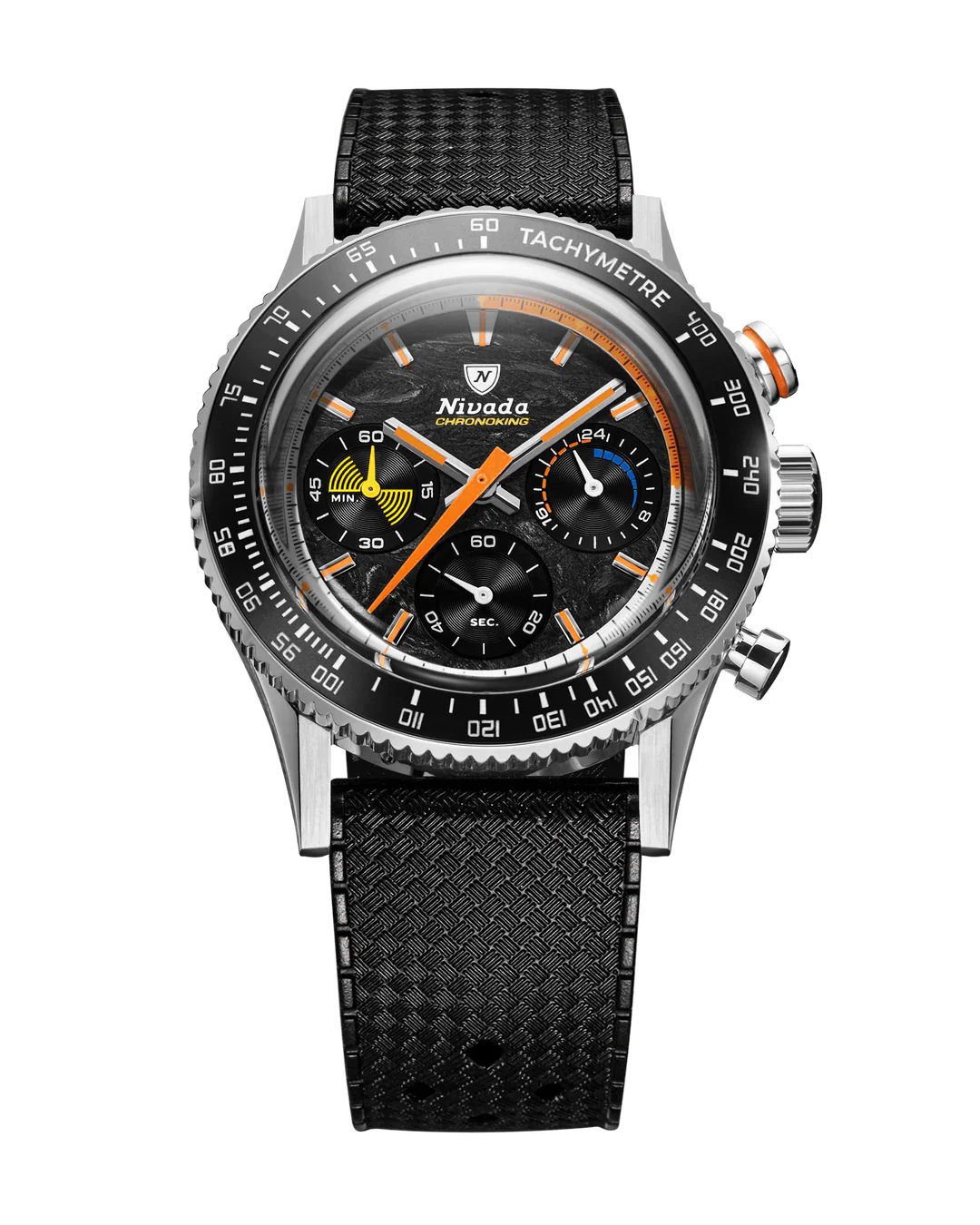 Chronoking Mecaquartz Racing Carbon | 38mm, Mens Watch
