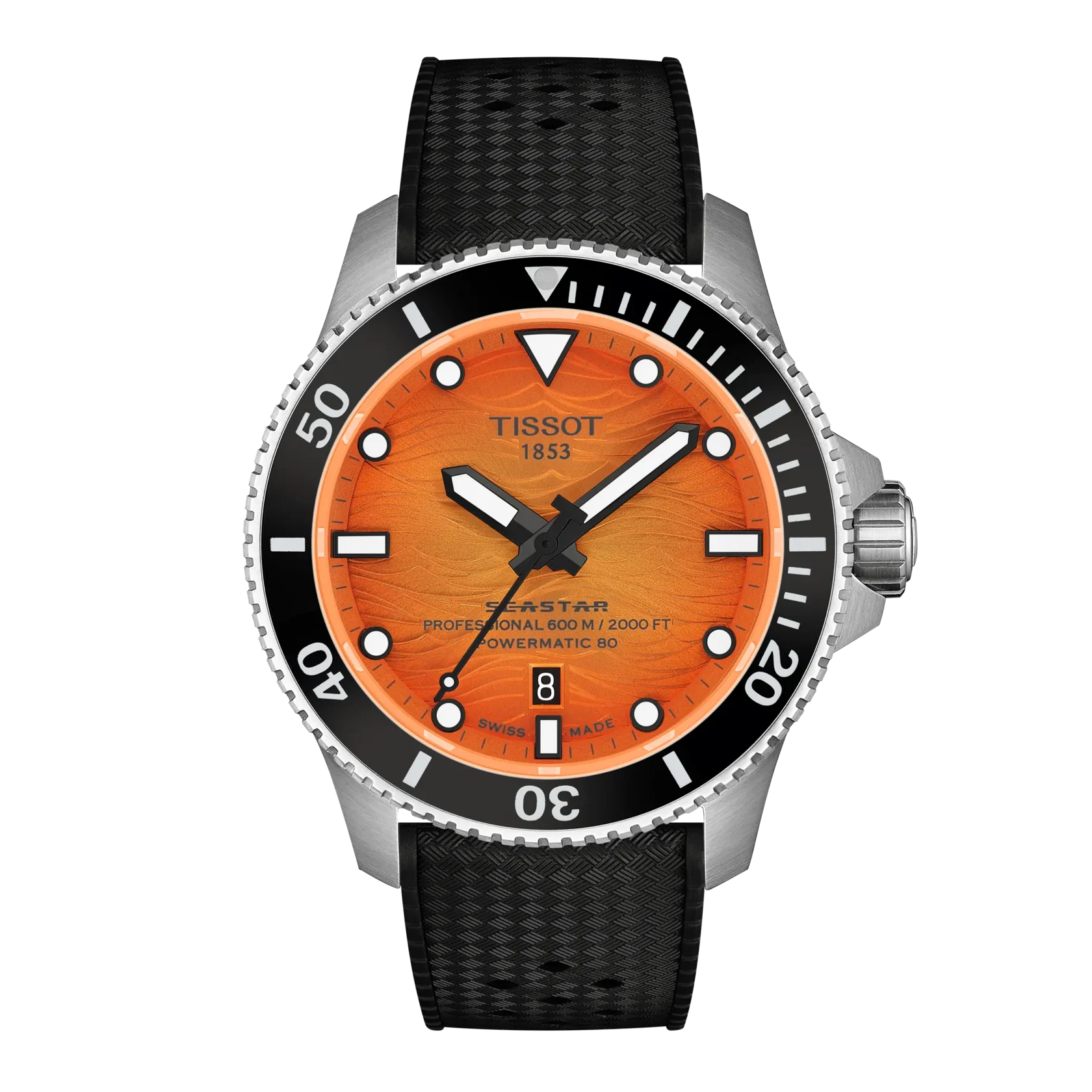SeaStar 2000 | 44mm, Stainless Steel, Orange Dial