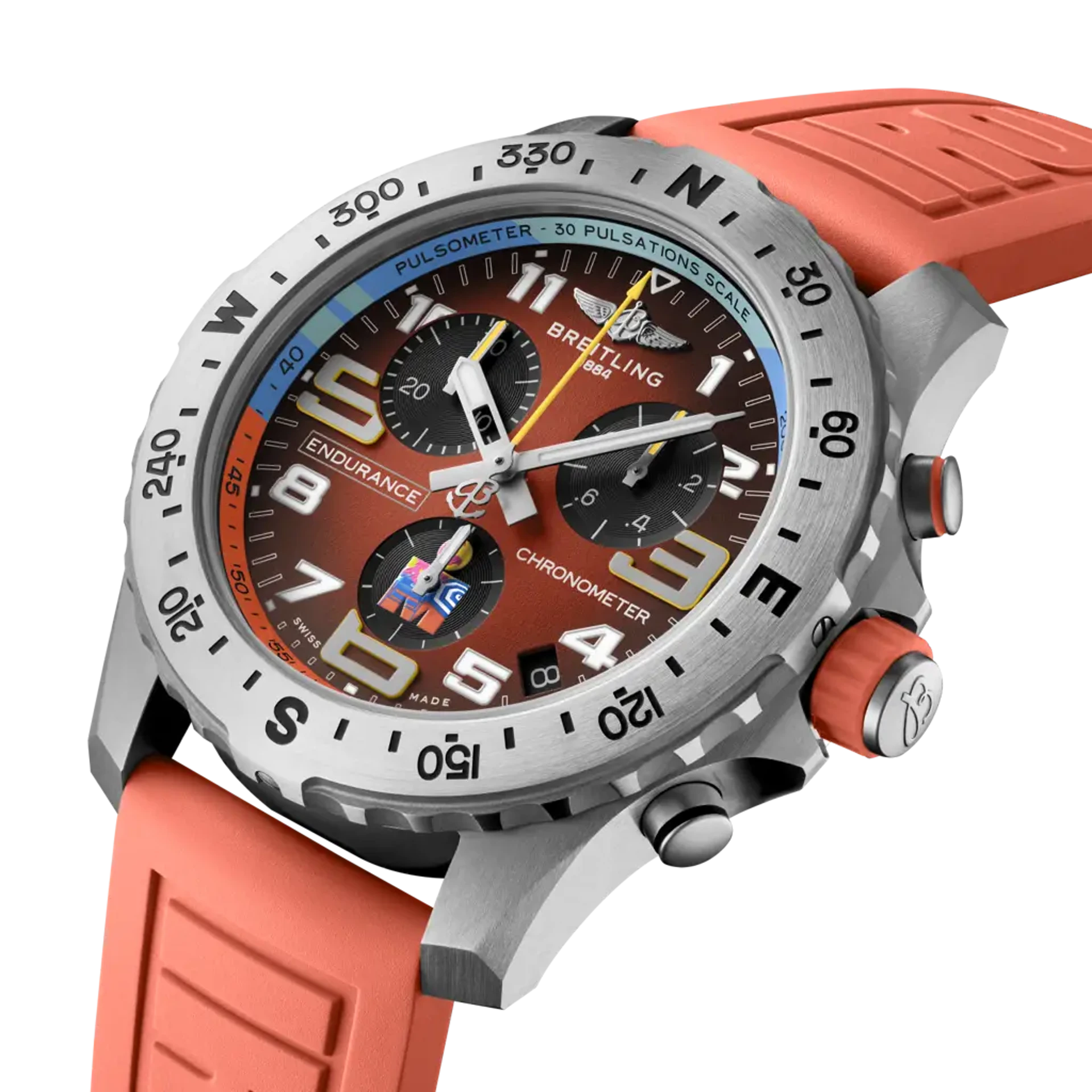 Endurance Pro IRONMAN® World Championship 2026 | 44mm, Titanium, Red Rubber, Men's Watch