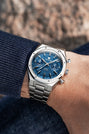 F77 SST Chrono Mechaquartz Blue MK2 | 38mm, Stainless Steel