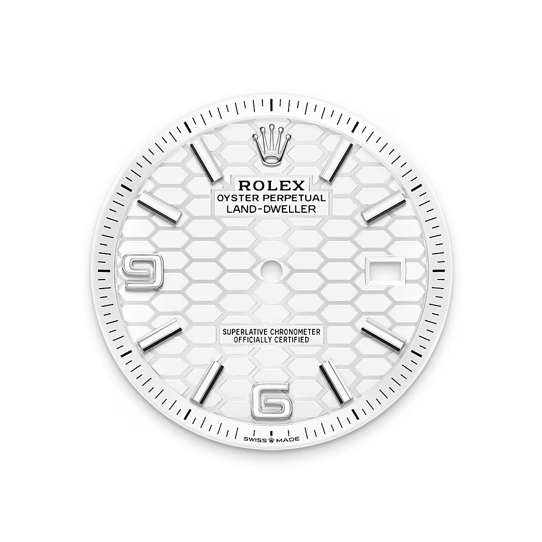 Intense white dial
