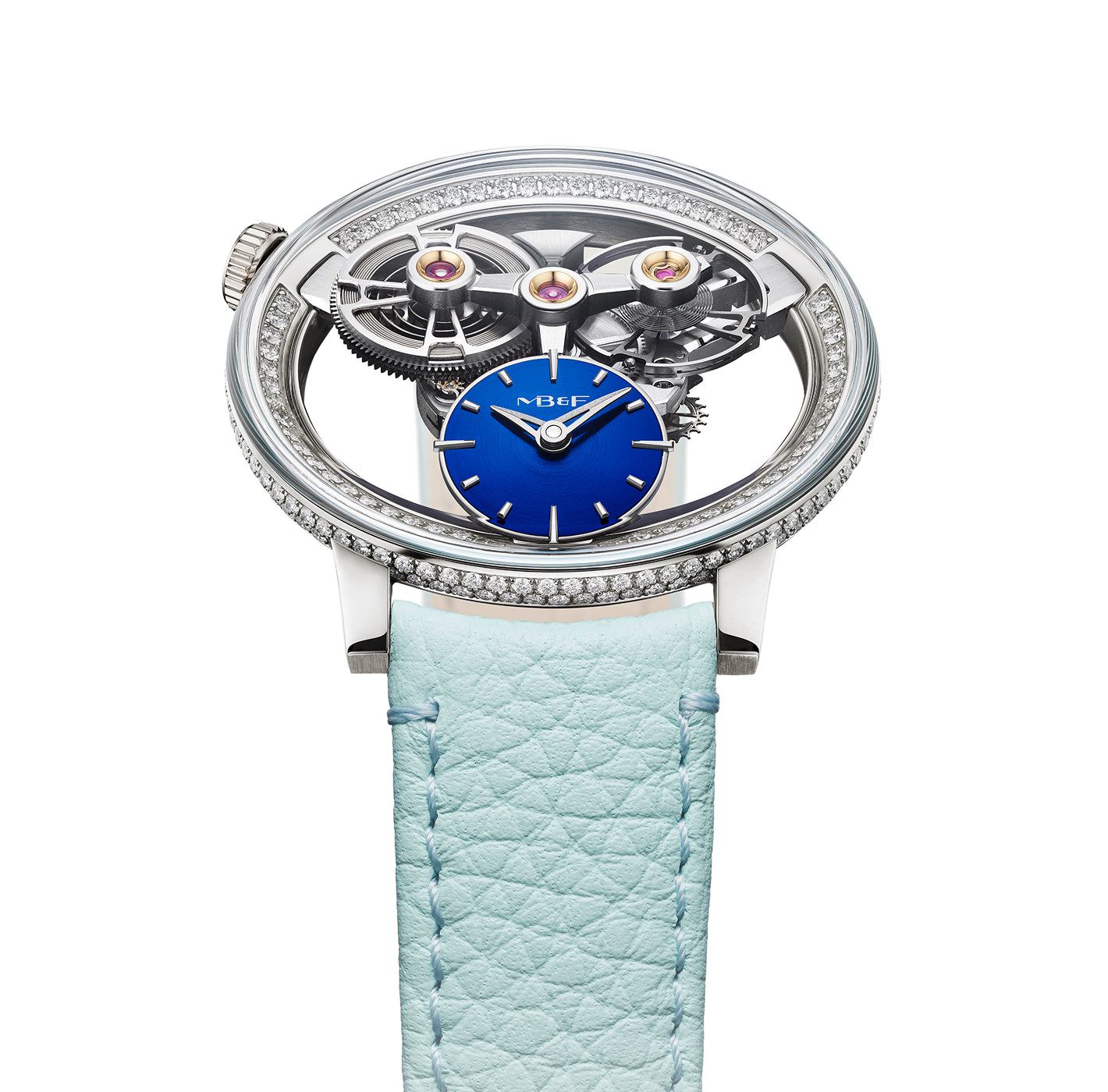 SP One Pave | 38mm, Blue Dial, Silver Case, Women's Watch