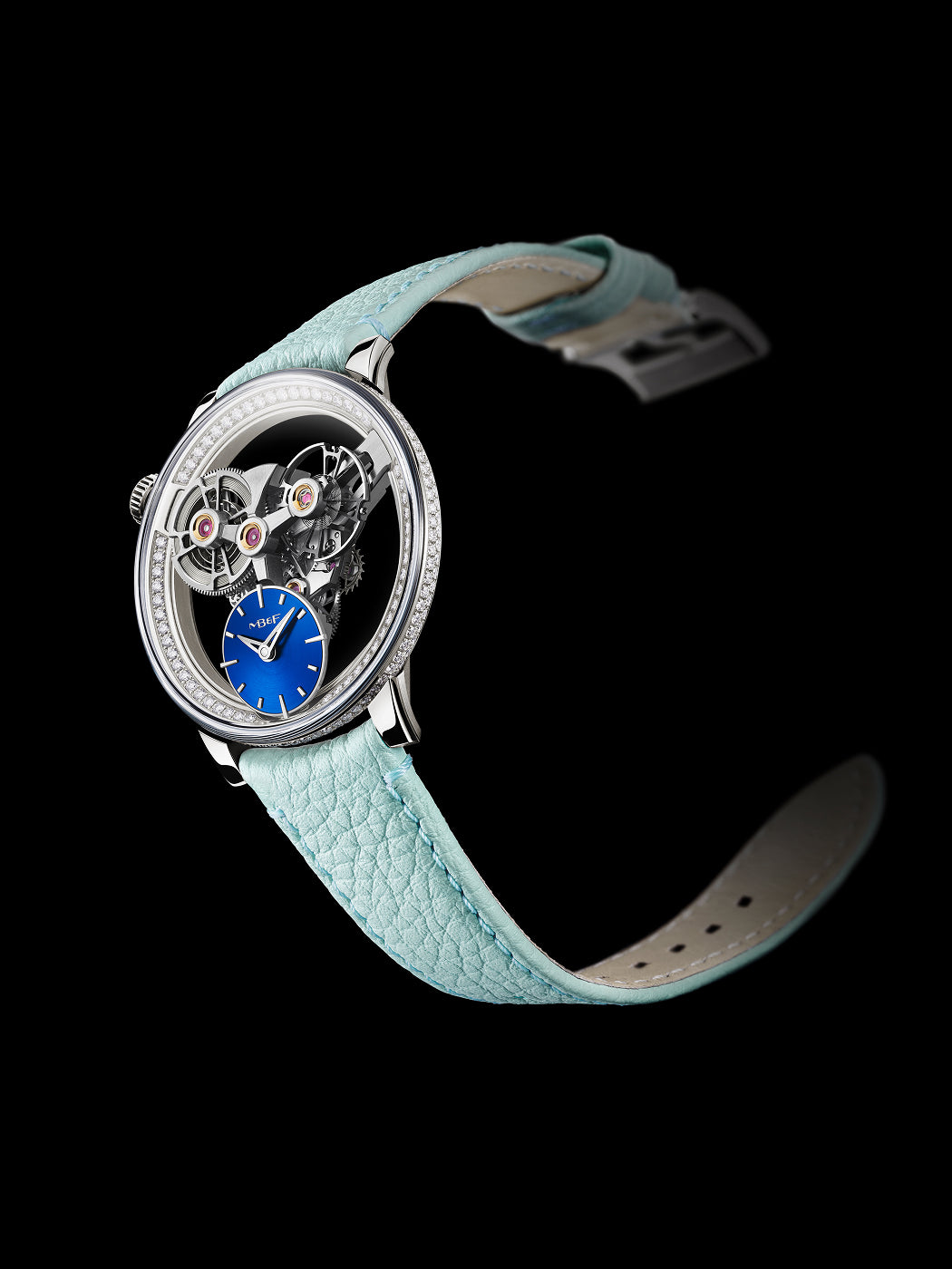 SP One Pave | 38mm, Blue Dial, Silver Case, Women's Watch