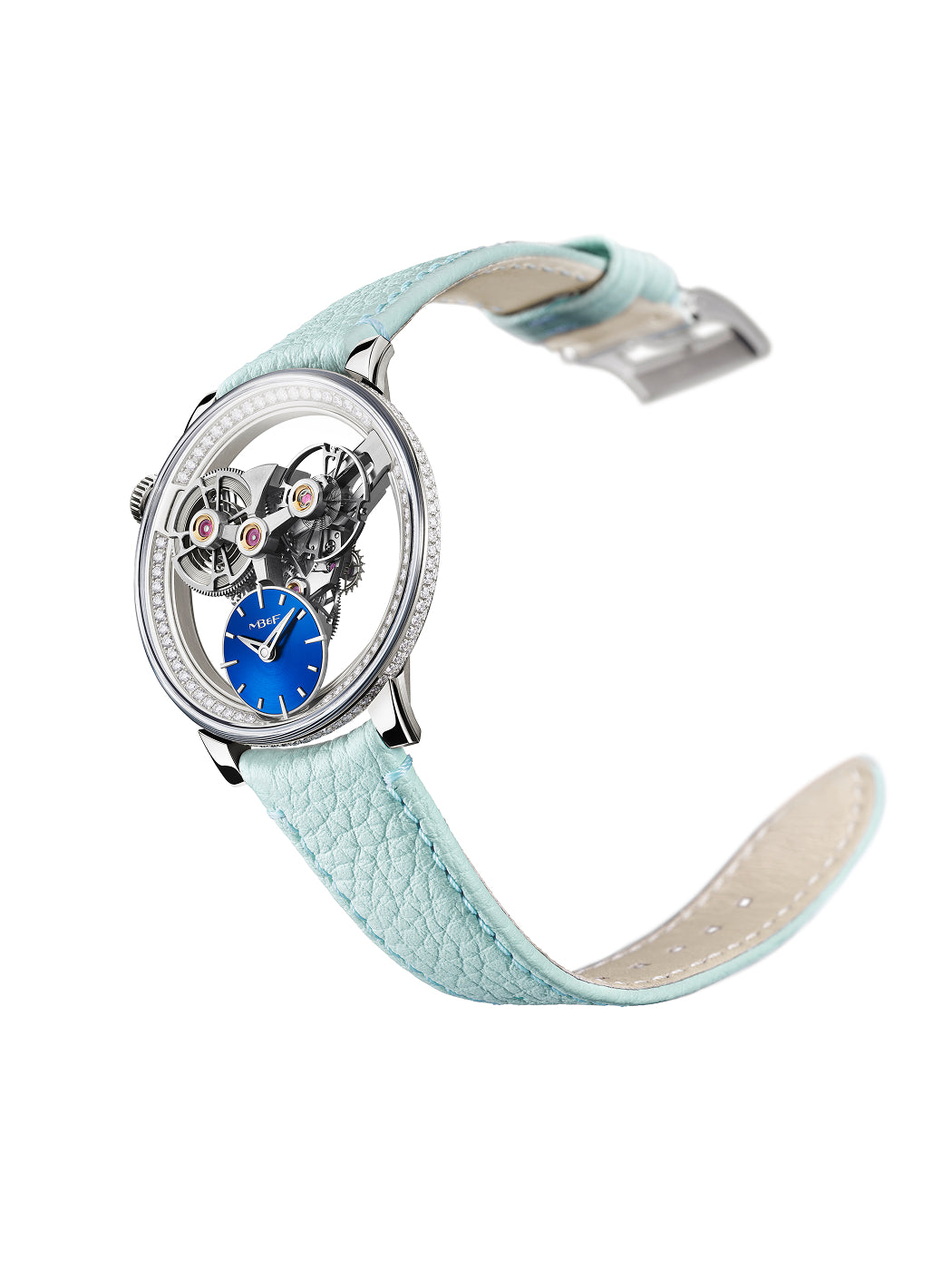 SP One Pave | 38mm, Blue Dial, Silver Case, Women's Watch