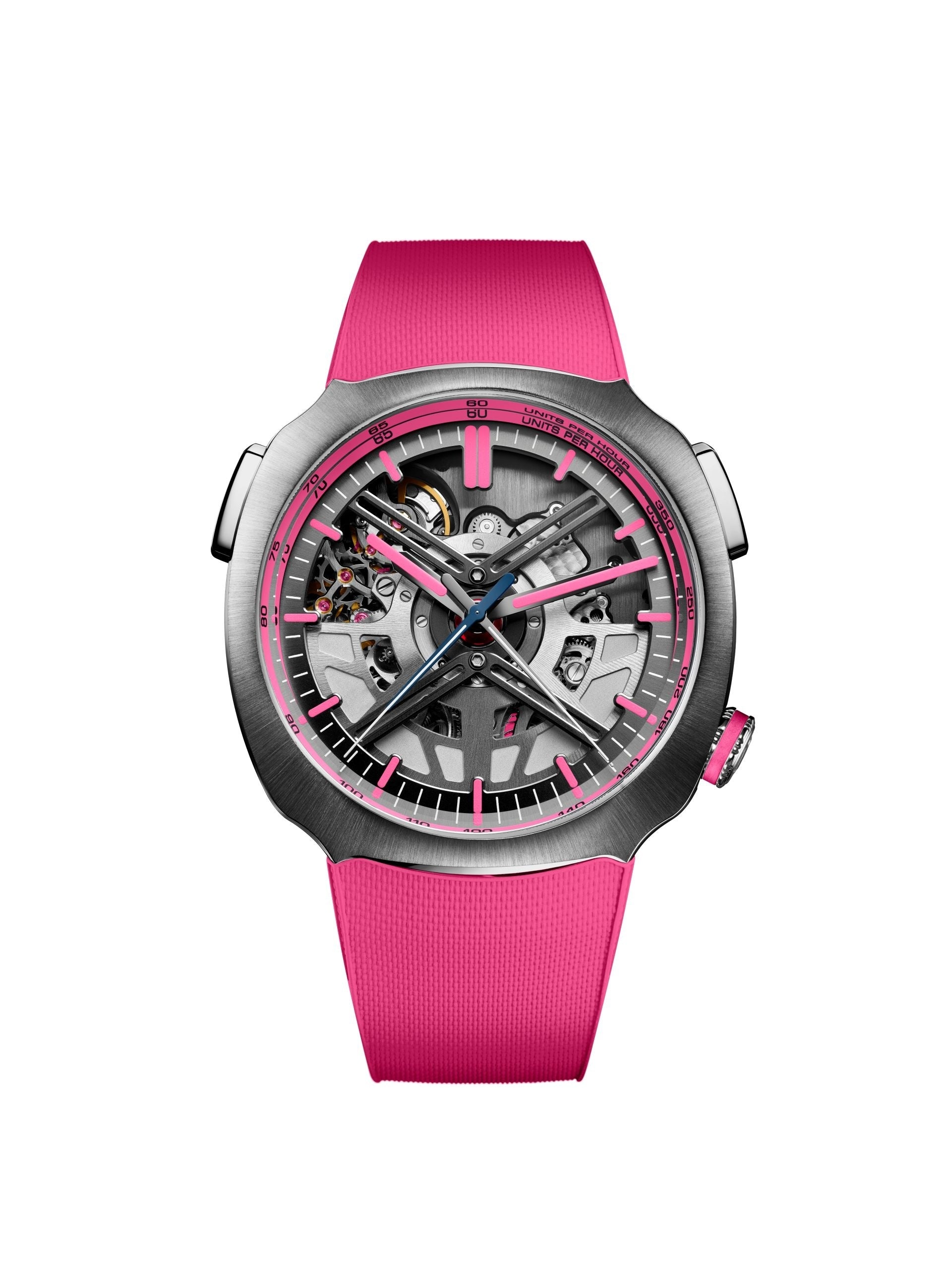 ARTISTIC & CO. SKIN SCRABLER ピンク H. Moser & Cie Streamliner Alpine Drivers Pink Edition