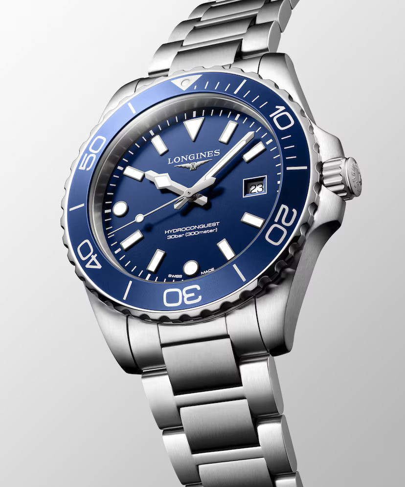 HydroConquest | 42mm, Stainless Steel, Blue Dial