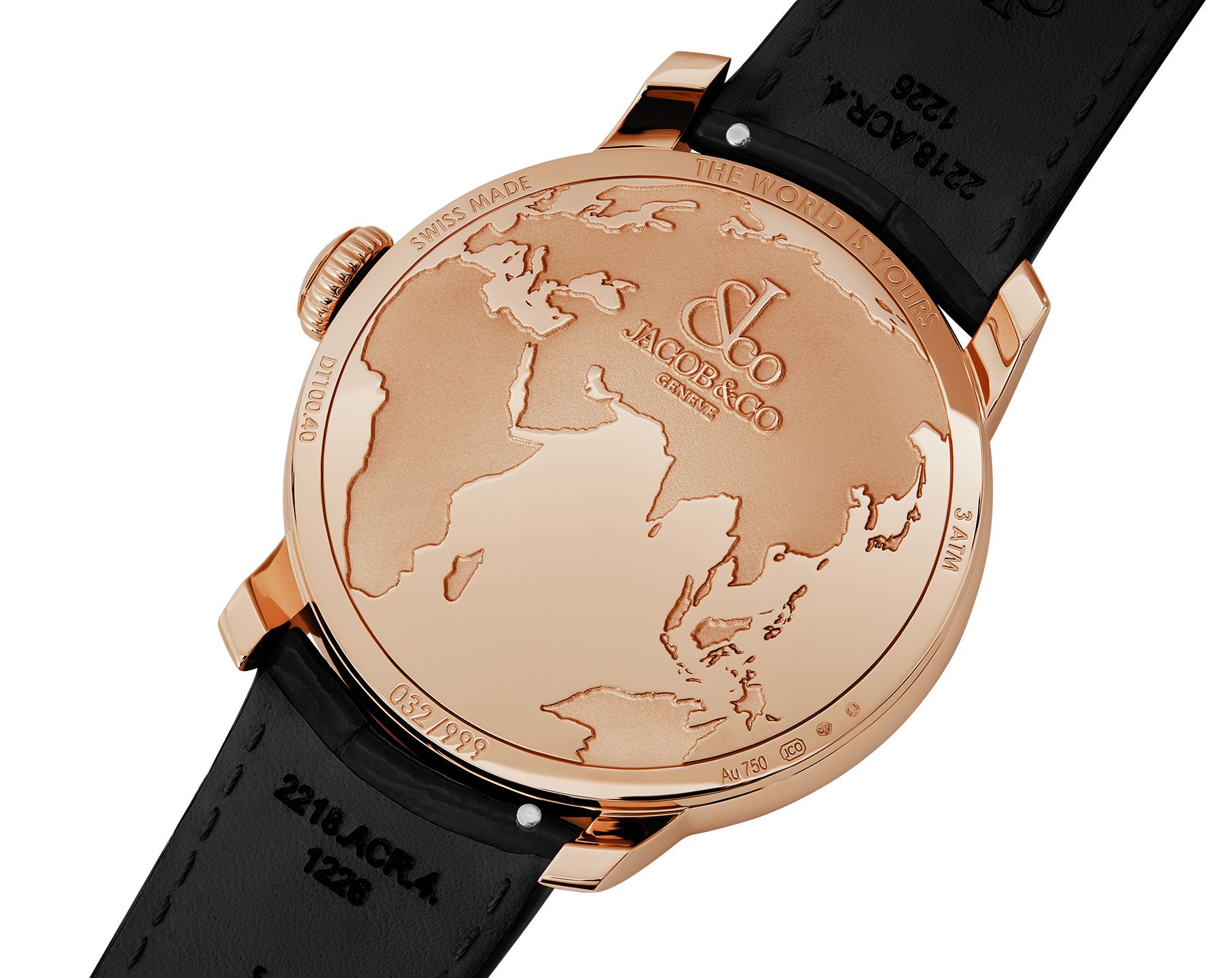 Jacob & Co The World Is Yours Dual Time Zone | 43mm, Rose Gold