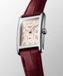 DolceVita | 32mm, Stainless Steel, Ivory Rose "flinqué" Dial, Maple Red Alligator Strap, Womens Watch